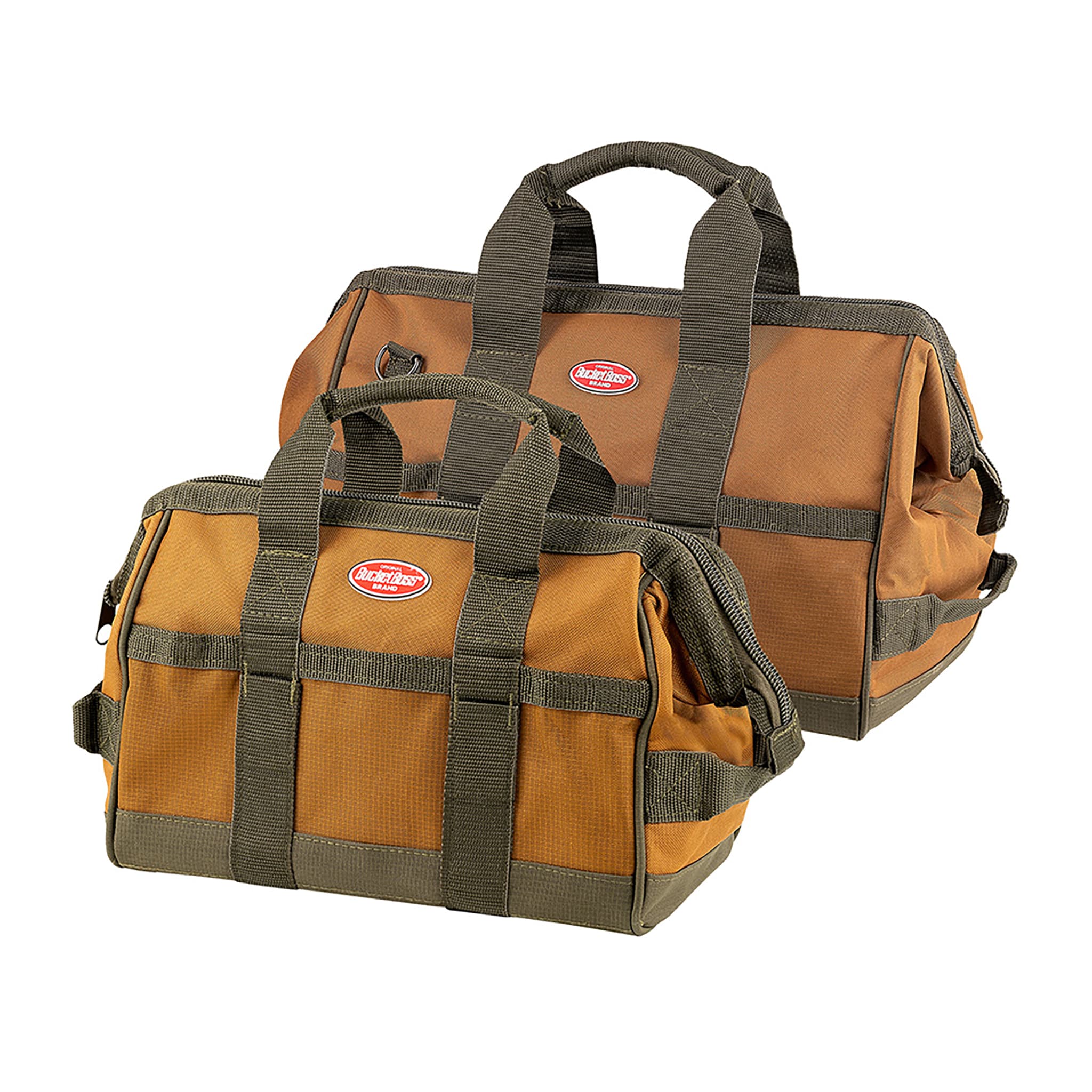 Bucket Boss GATEMOUTH COMBO Brown Polyester 16-in Zippered Tool Bag in the  Tool Bags department at