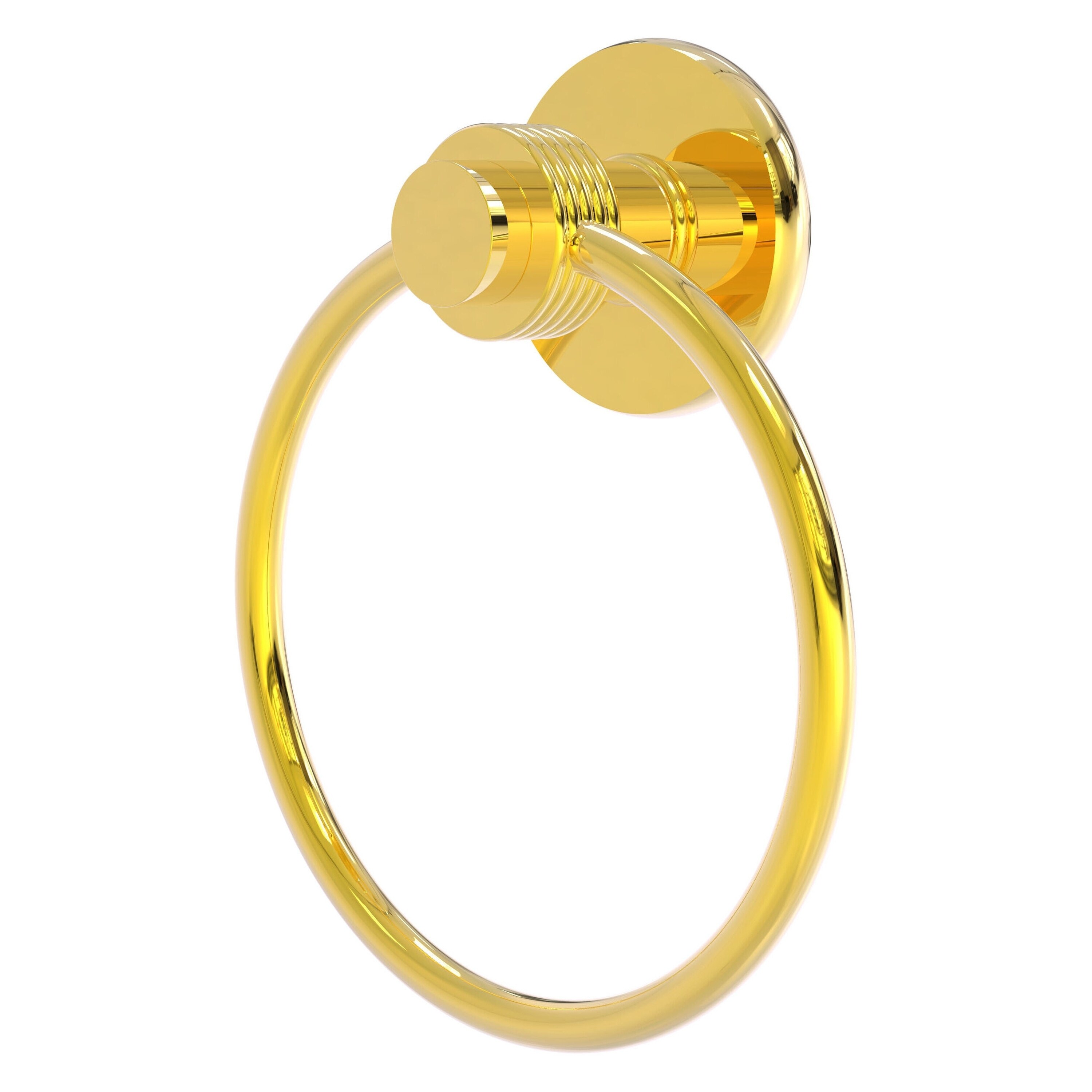 Allied Brass 916G-PB Mercury Polished Brass Wall mount Single Towel Ring