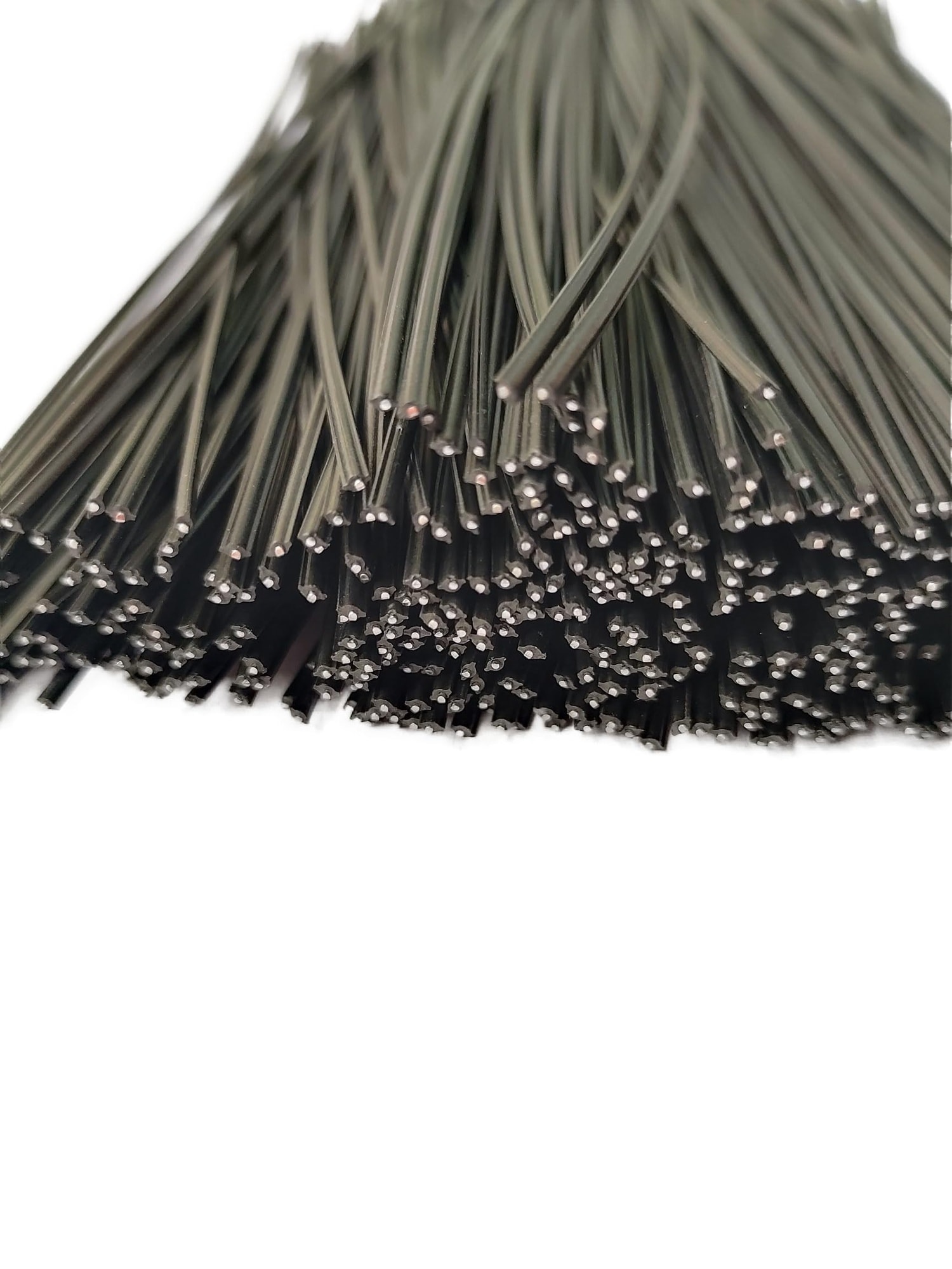 ITOPFOX  300 pcs Plastic Twist Ties 11 inch Black for Garden Plants Bread Bags Candy Bags Gift Bags Wire Organization Durable Odor Free Material