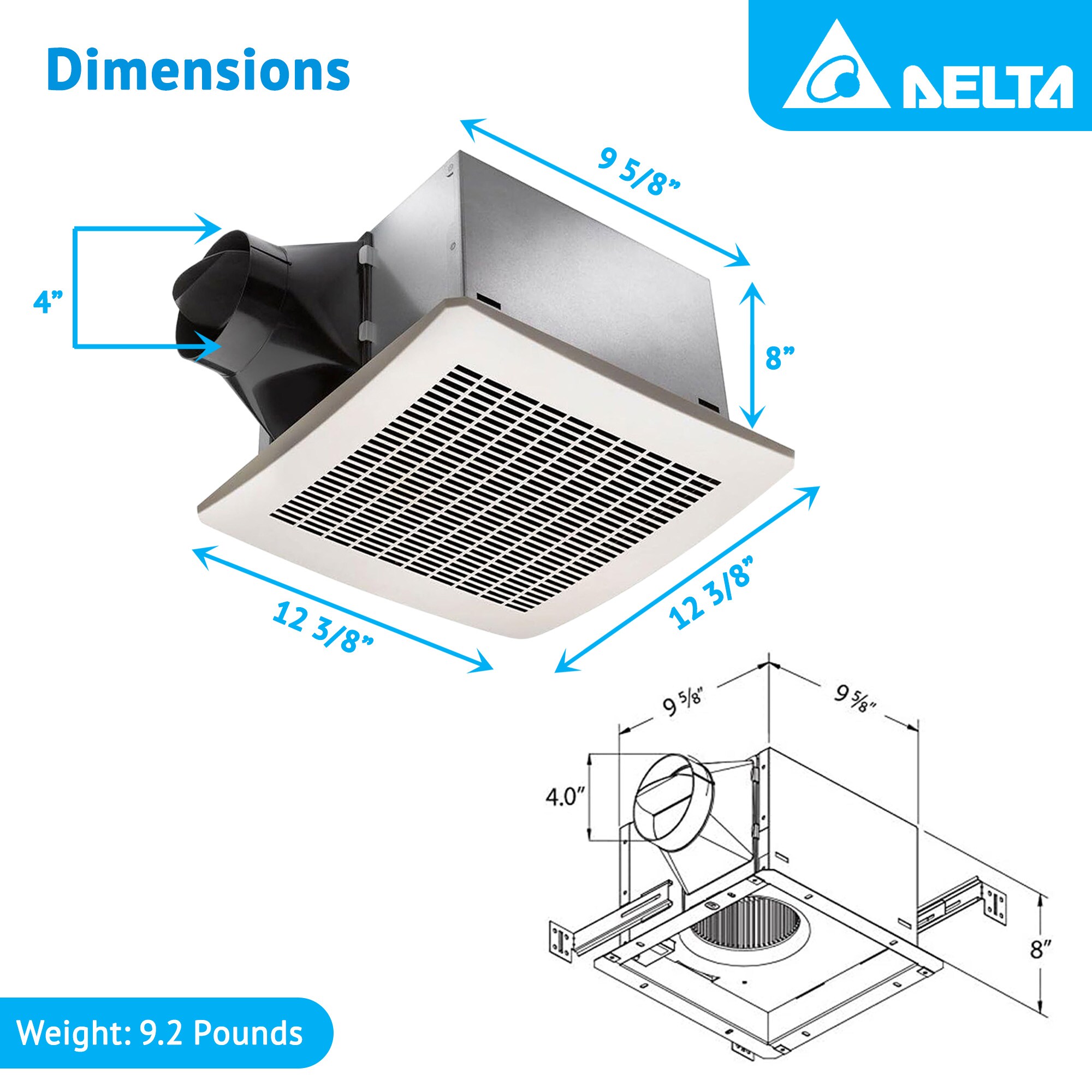 Delta Breez VFB25AEH Gable-Vent-Fans - View #3