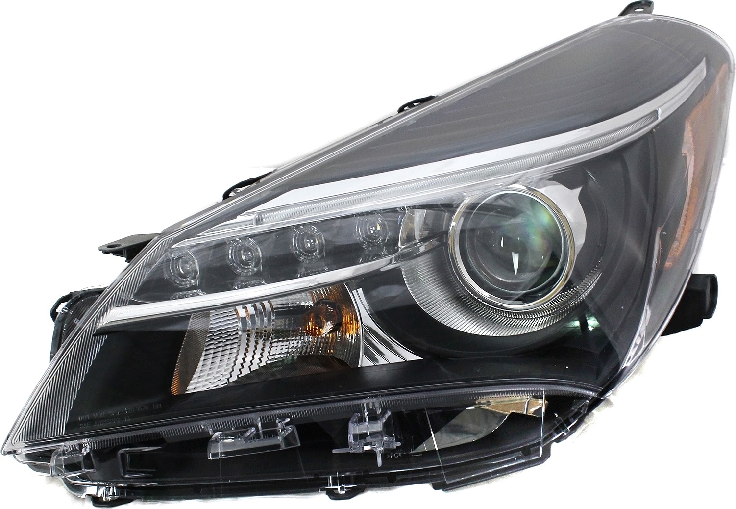 Garage-Pro JCWREPTY100138GP Headlight Compatible with Toyota Yaris 2015-2017 Lh Assembly Projector Type with LED Drl Se Model