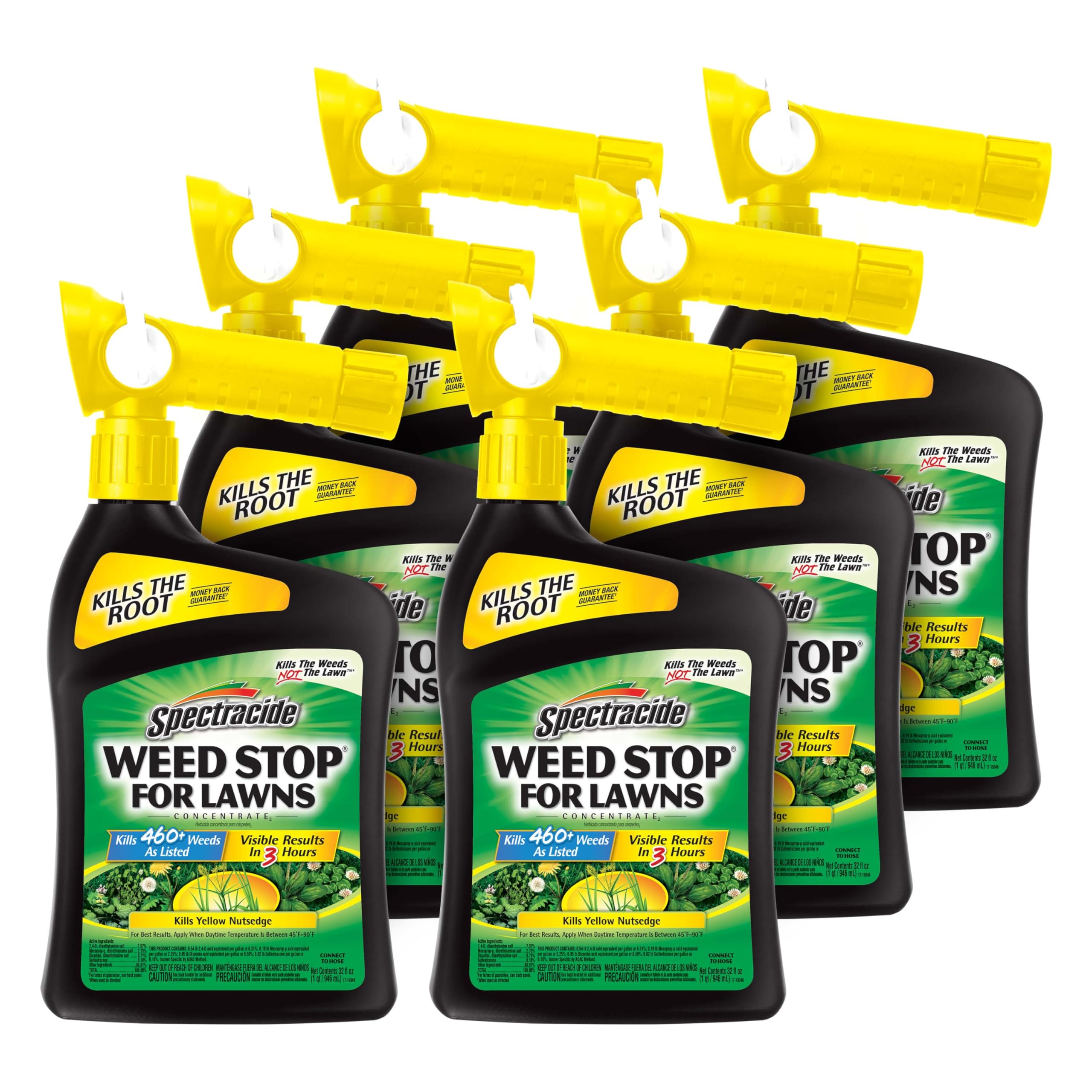 Spectracide  Weed Stop for Lawns Concentrate - Ready to Spray Broadleaf Weed Killer (192 fl oz 6 Pack)