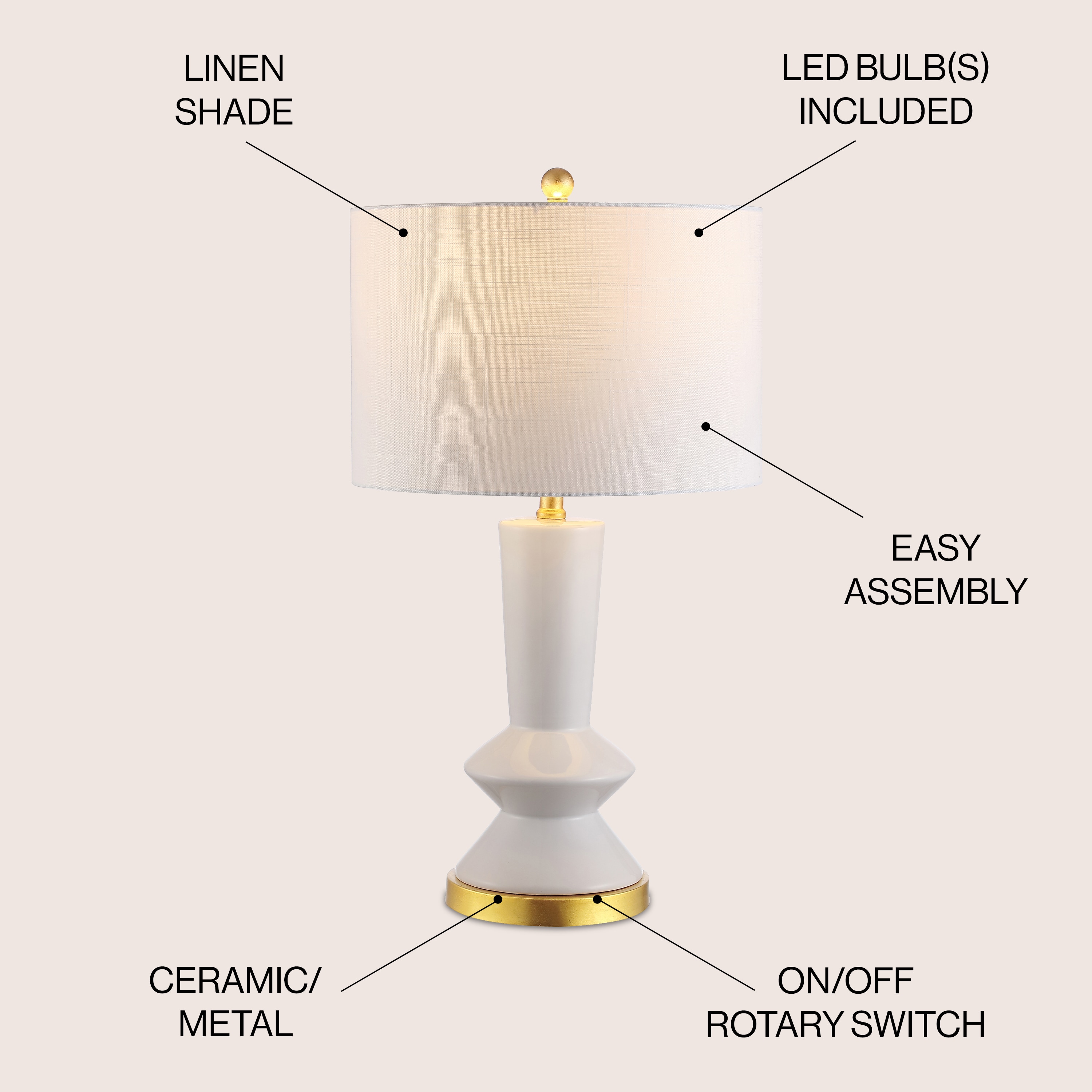 JONATHAN  Y JYL6607A Table-Lamps - View #3