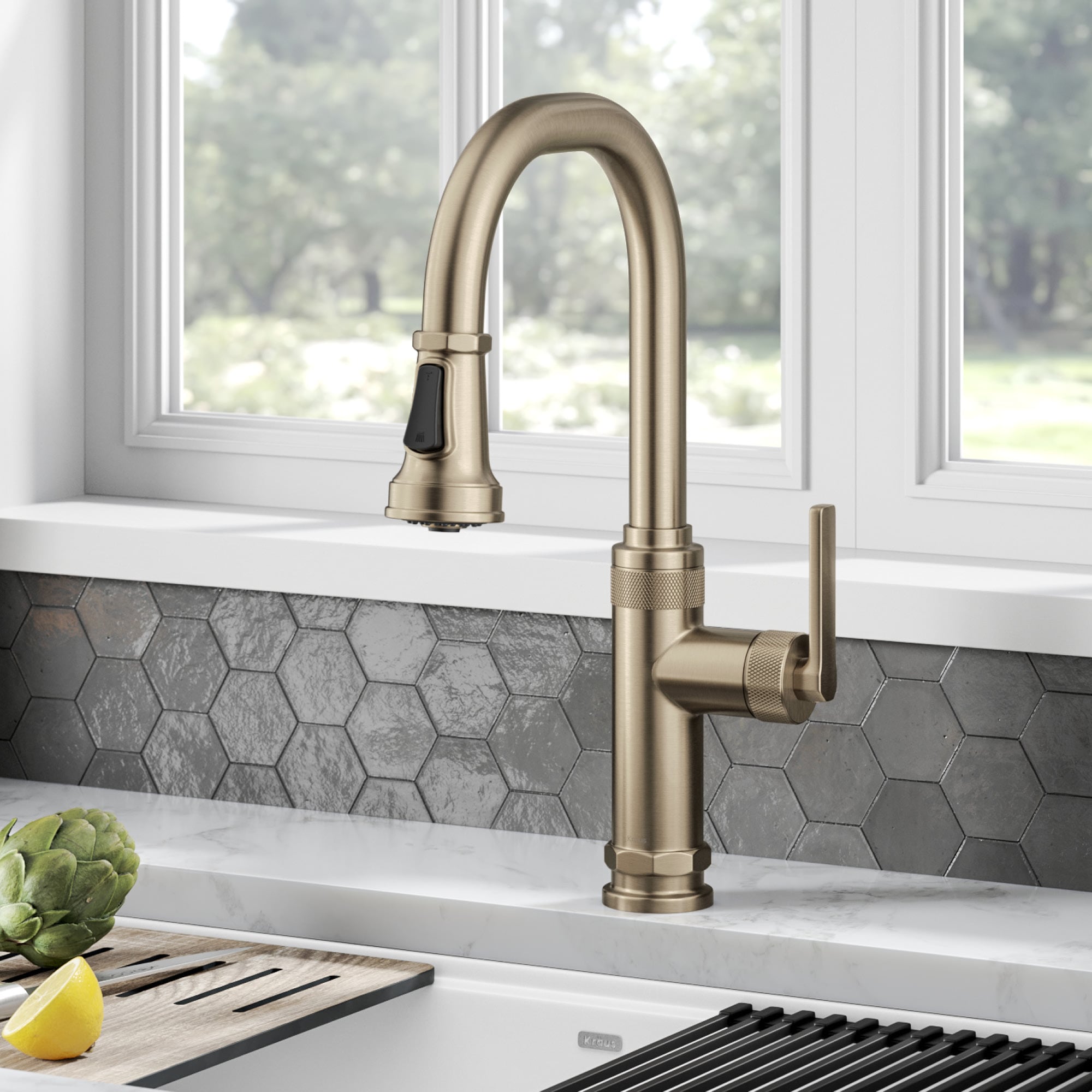 Kraus KPF-4102SFACB Kitchen-Faucets - View #2