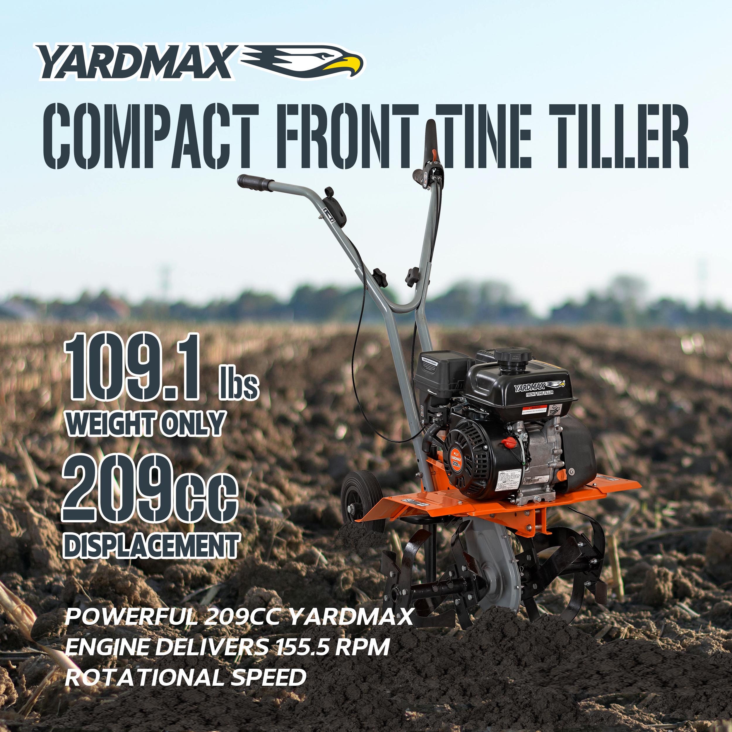YARDMAX YT5565 tillers - View #2