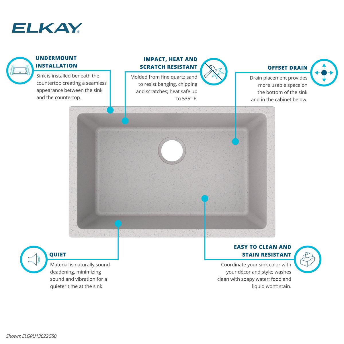 Elkay ELGRU13022GS0 Kitchen-Sinks - View #5