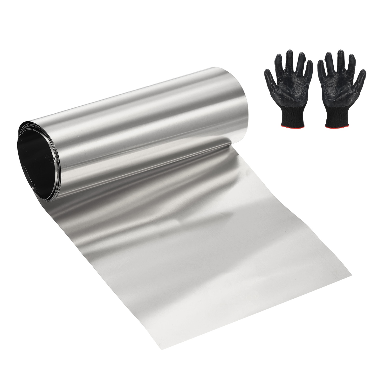 Unique Bargains Stainless Steel Roll Metal Stainless Flashing Foil Plate 0.1 x 100 x 1000mm (0.1mm) Thickness Fit for DIY Crafts Electrical Repair - Cylinder(1 Pack Silver)