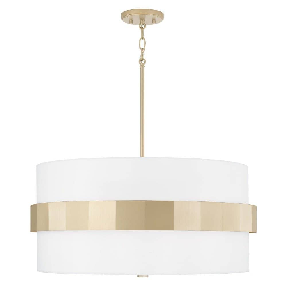 Capital Lighting A-CAP-346241SF Sutton 4 - Light Soft Gold Gold Modern Incandescent Metal Pendant Light