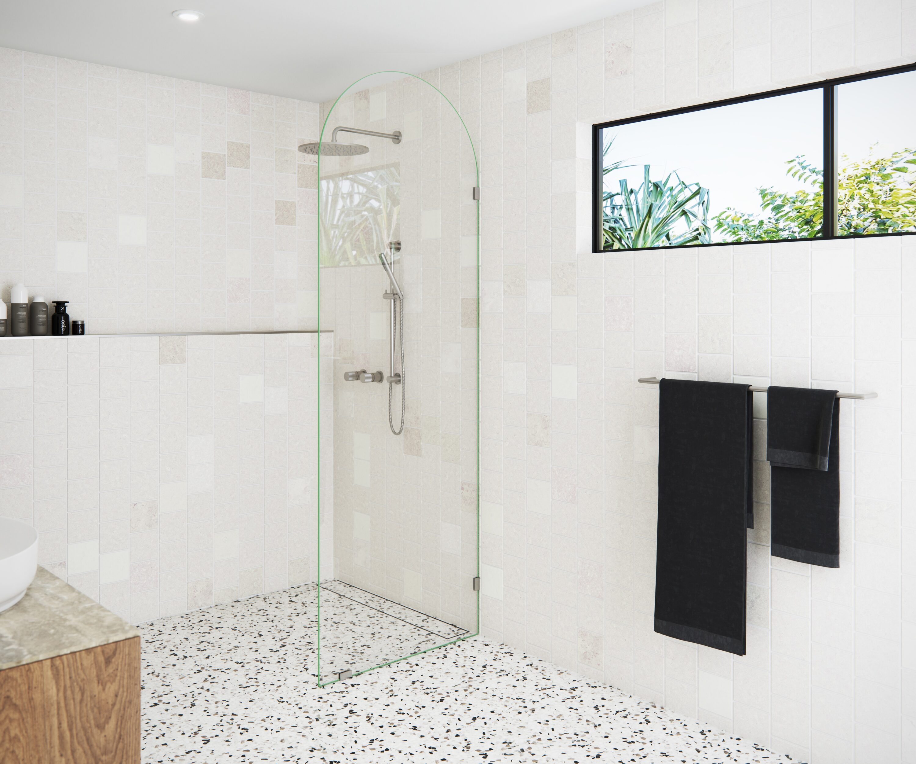 Glass Warehouse ARC-SF-30-BN Shower-Doors - View #2