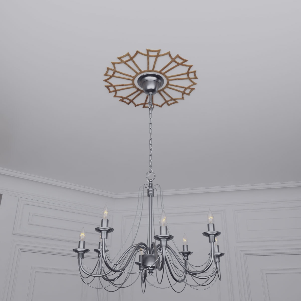Ekena Millwork CMWP24X24X0375AUWA Ceiling-Medallions - View #16