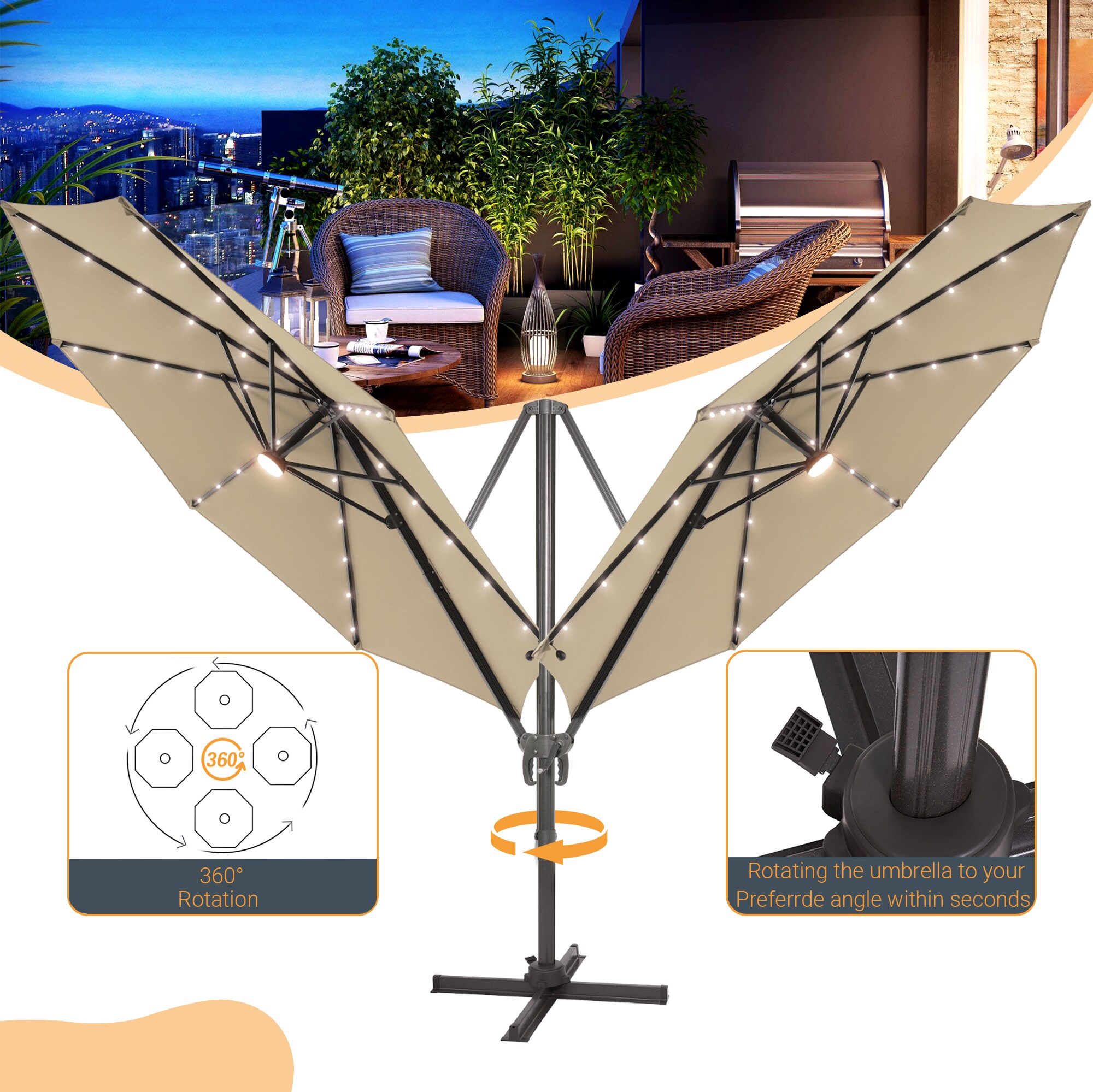 Sonkuki SD-MN335SD-LED Umbrellas-2 - View #6