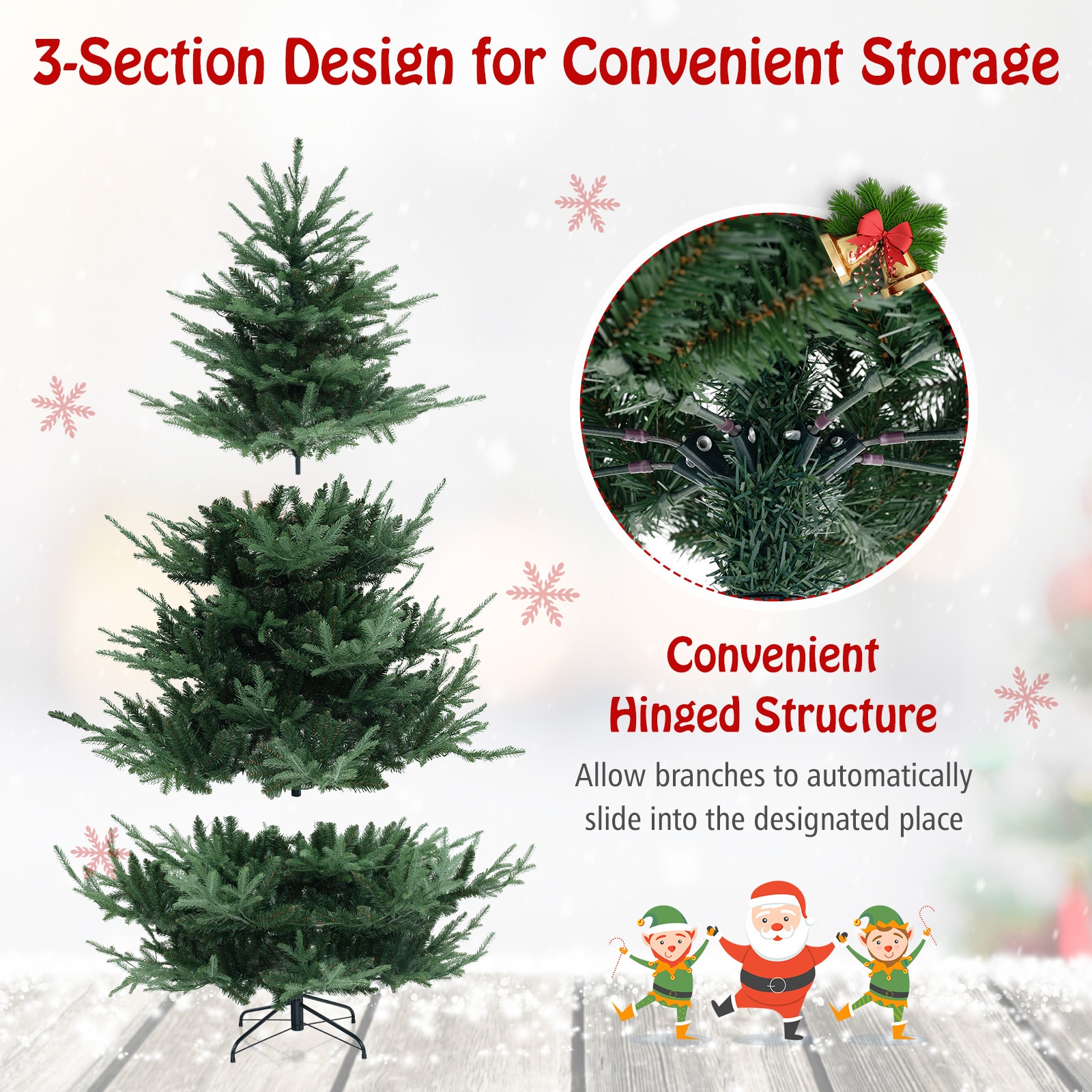 LIVIZA HYG25025US-L Artificial-Christmas-Trees - View #4