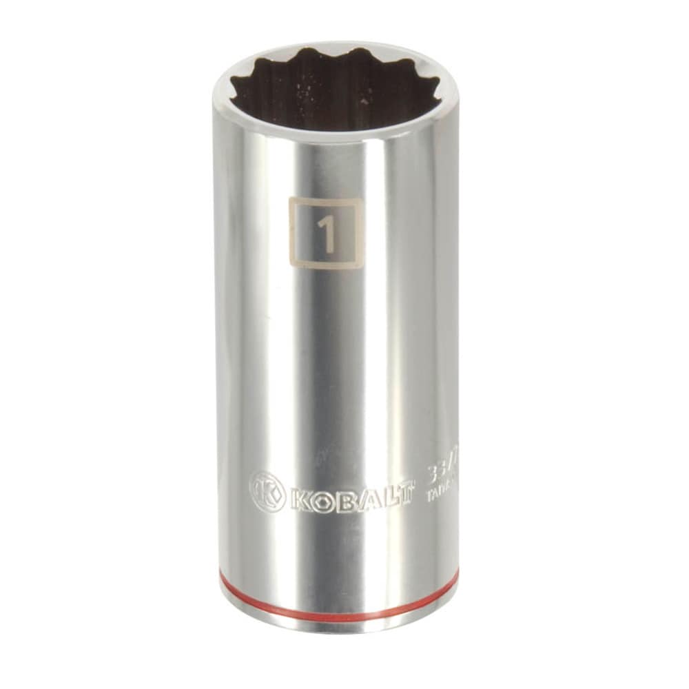 Kobalt 85341 1/2-in Drive Standard (SAE) 1-in Deep Socket