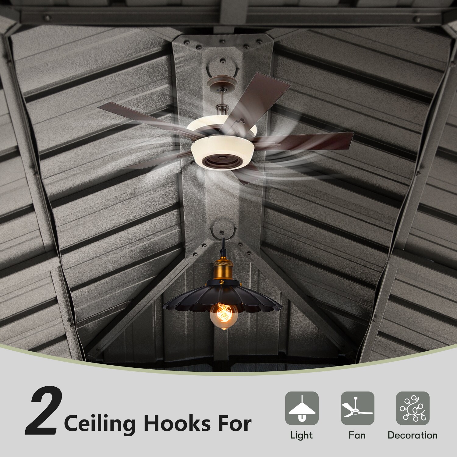 ToolCat LS2-46-HW Wood-Resin-Gazebos - View #6