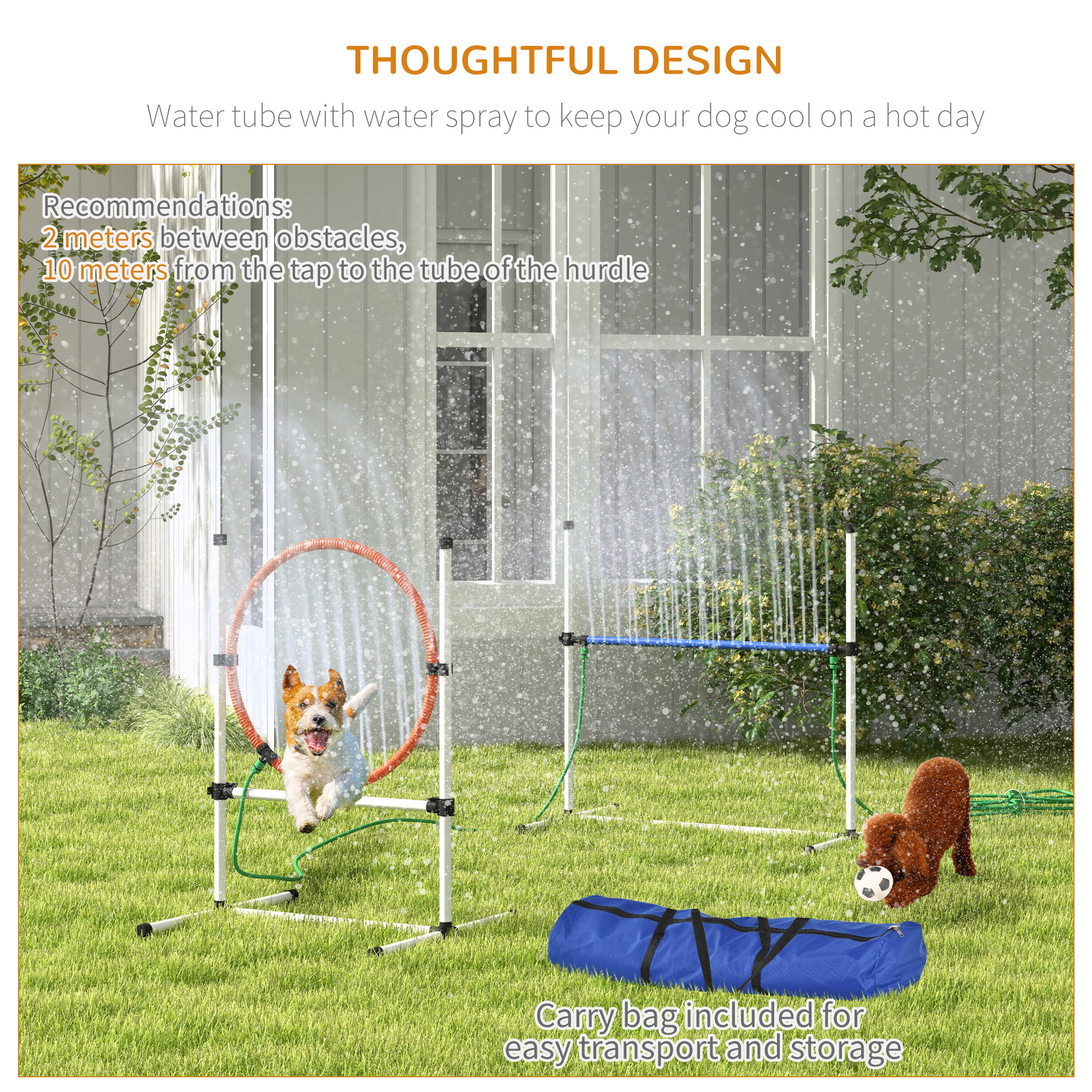 PawHut D07-046V00WT Dog-Park-Agility-Course-Kits - View #6