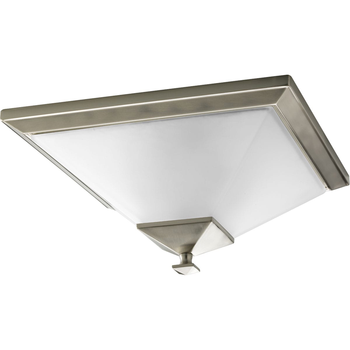 Progress Lighting P3852-09 Clifton Heights 2 -Light 15-in Brushed Nickel Flush Mount Light