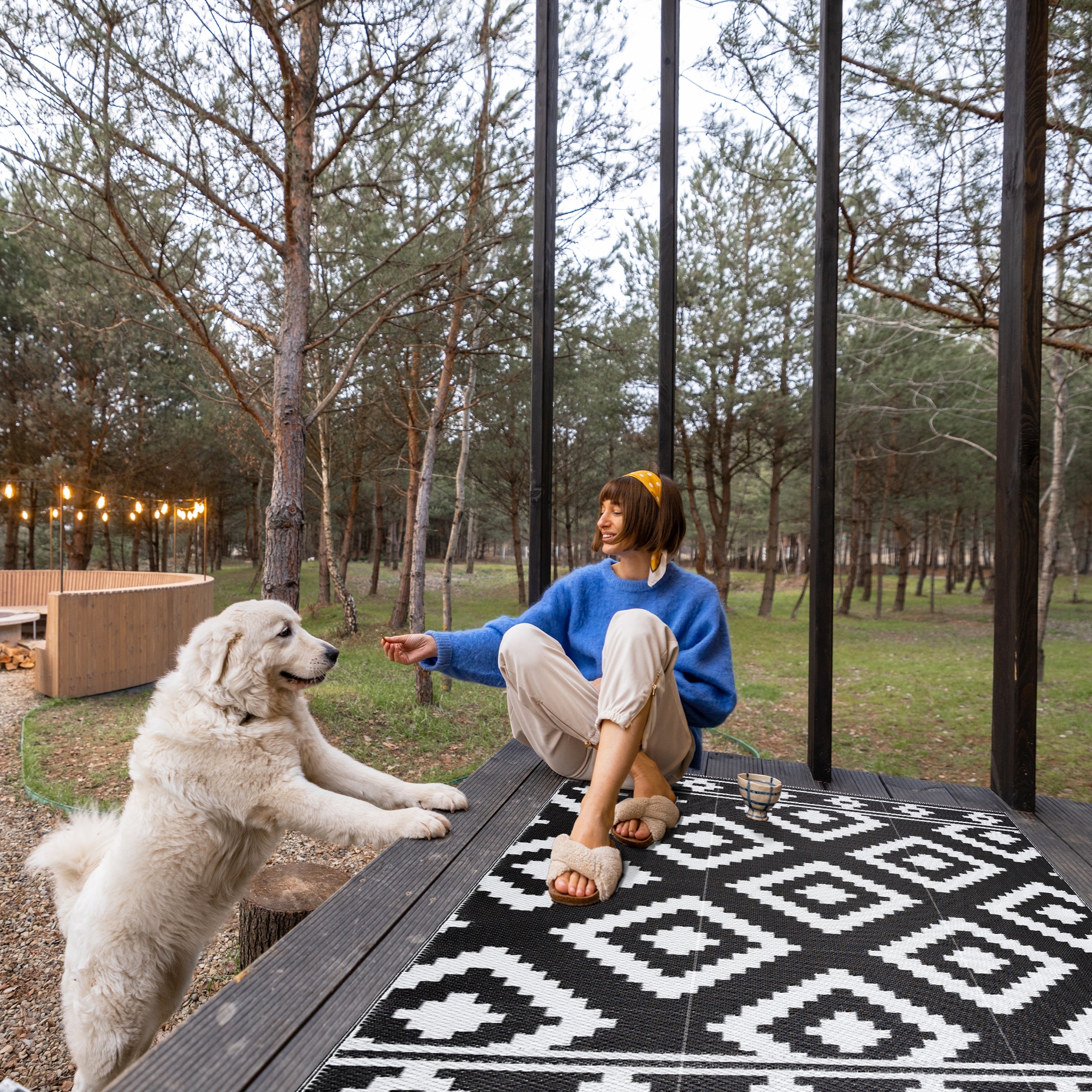 Playa Rug PLY-F-MLN-BW-6X9 rugs - View #4