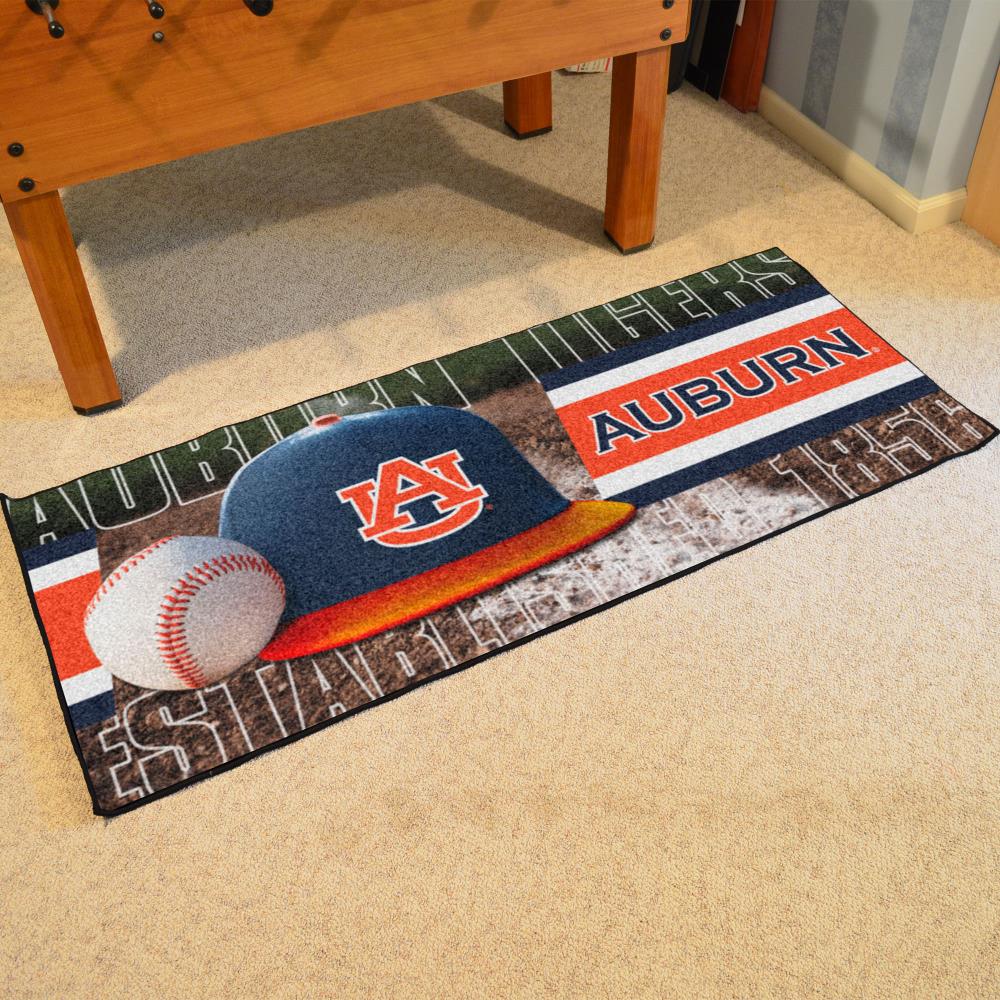 FANMATS NCAA Baseball Runner Mat 2 X 6 (ft) Black Indoor Runner Rug in ...