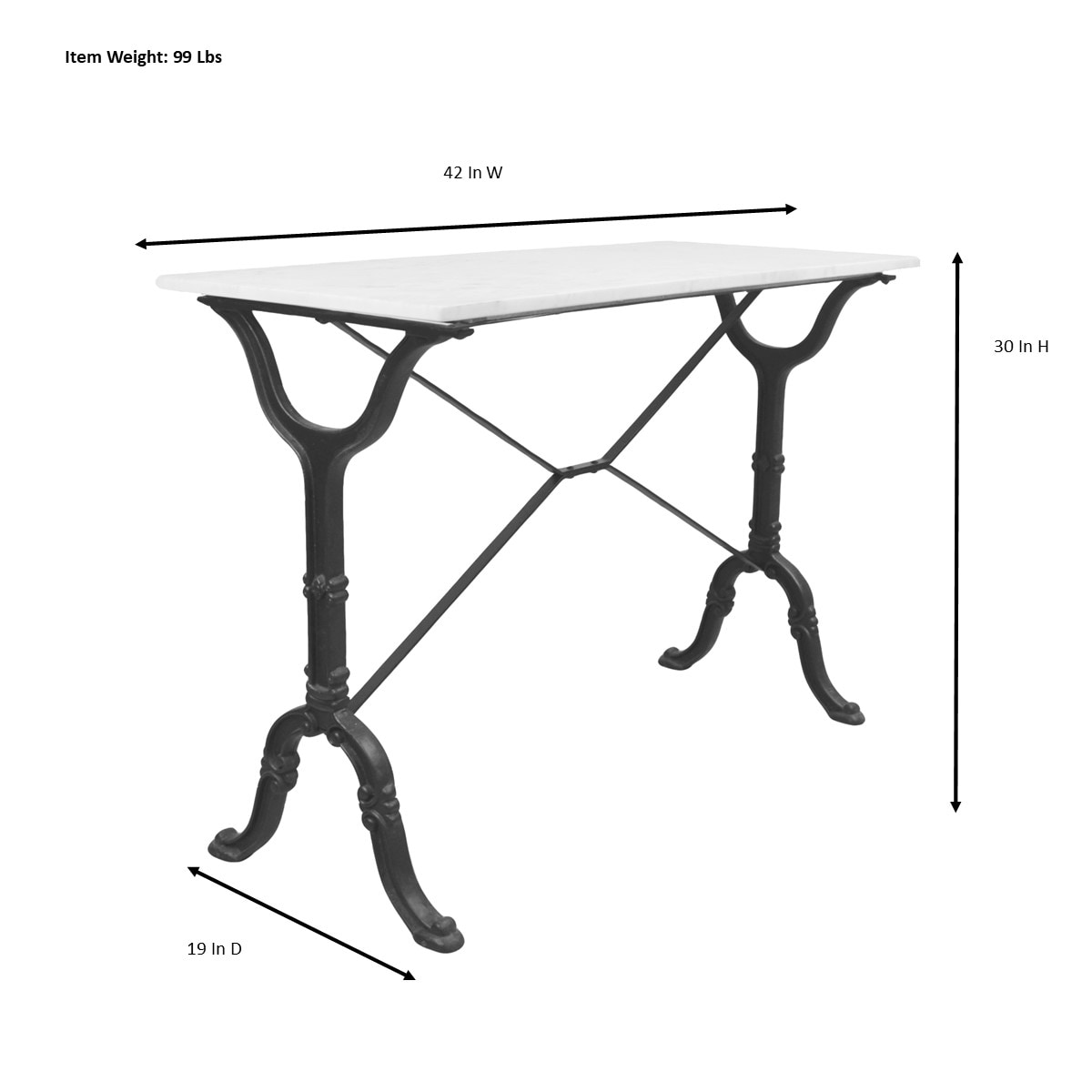 Carolina Cottage MT4230WHTBLK Console-Sofa-Tables - View #6