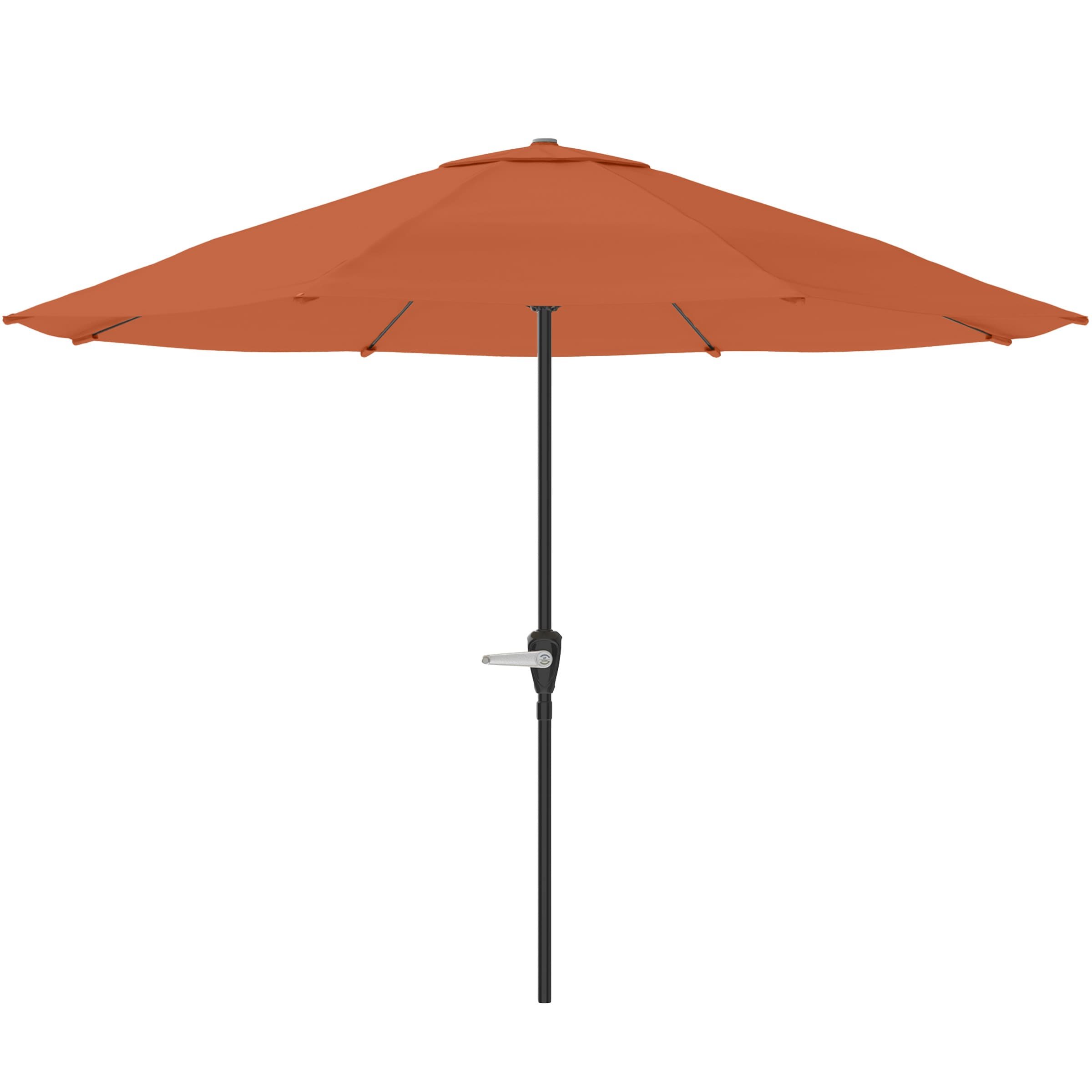 Nature Spring 466936LMM 9-ft Steel Orange No-tilt Garden Patio Umbrella