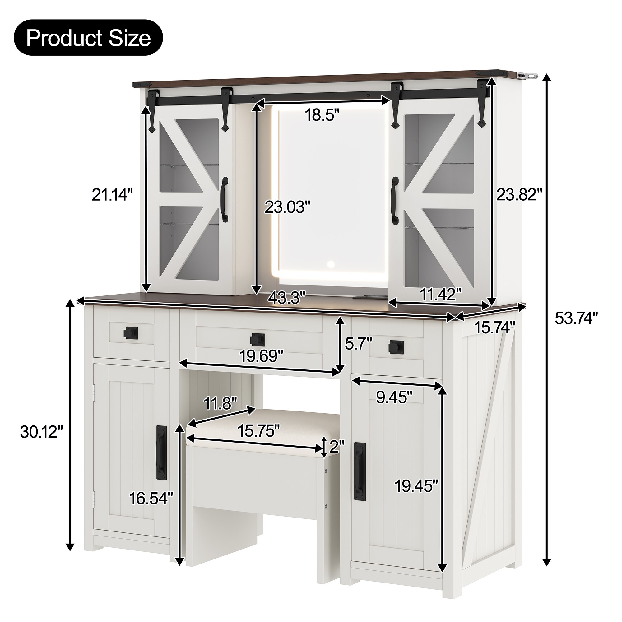 ModernLuxe L3P-N704P328548A Bedroom-Vanities - View #8