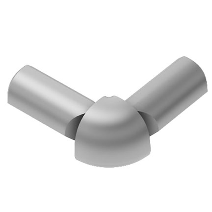Schluter Systems Rondec 0.375-in W x 1-in L Satin Nickel Aluminum Outside Corner Tile Edge Trim Schluter Systems Rondec 0.375-in W x 1-in L Satin Nickel Aluminum Outside Corner Tile Edge Trim