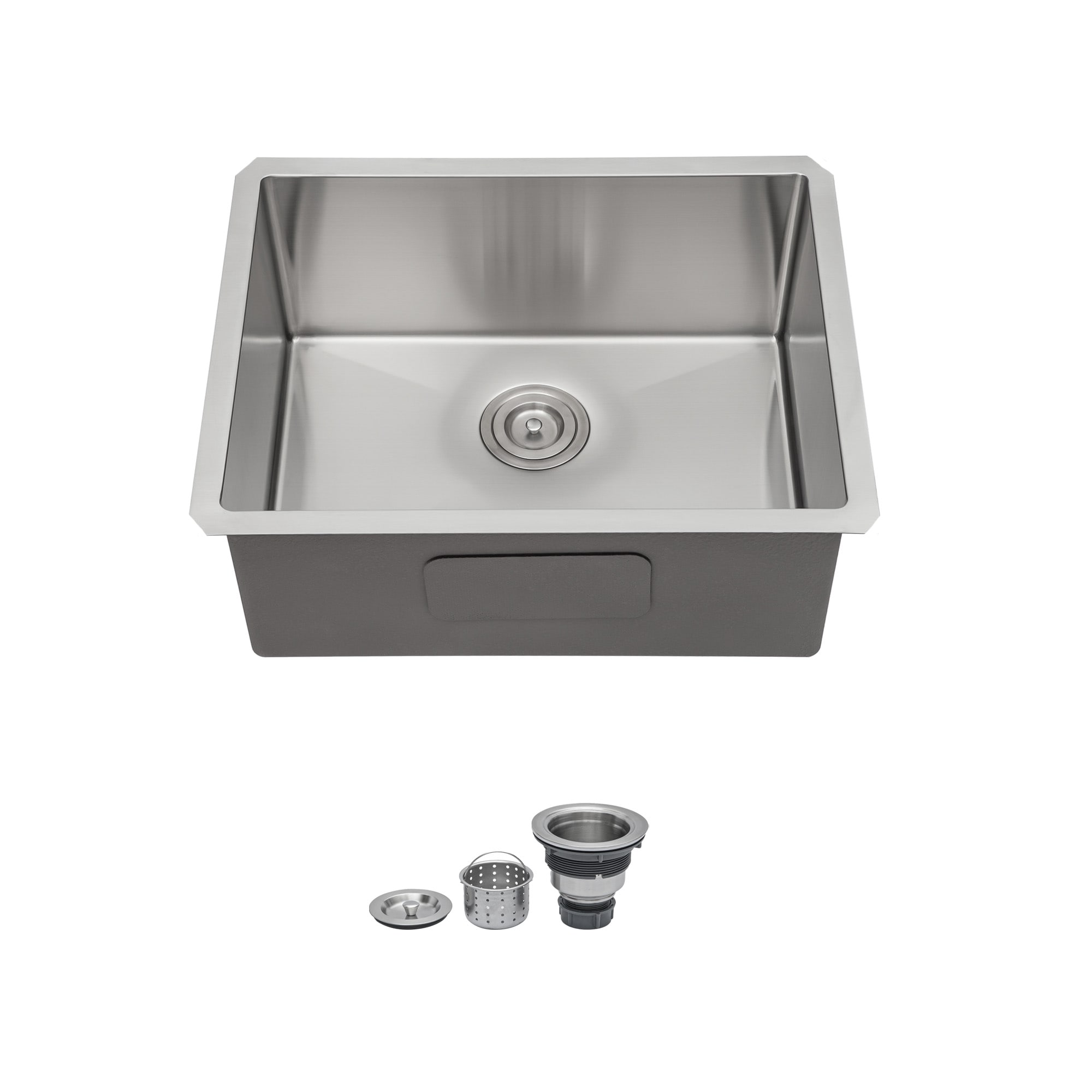 YERIVA Undermount 21-in x 18-in Stainless steel Single bowl 16 -Gauge Kitchen Sink