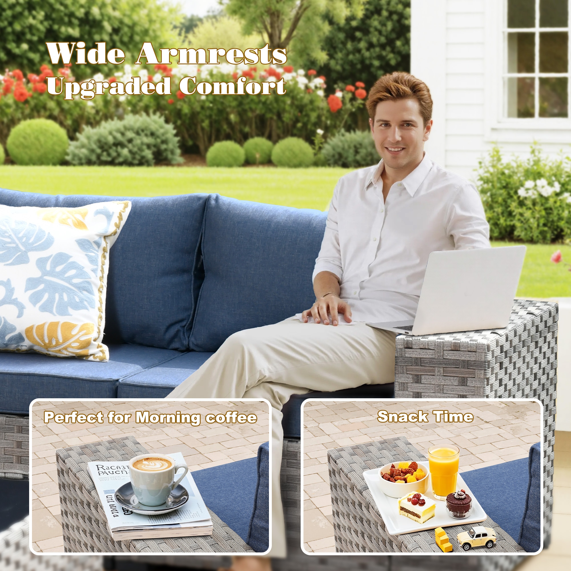 Pouuin SCFPBBR3-9 Patio-Sofas-Daybeds - View #7