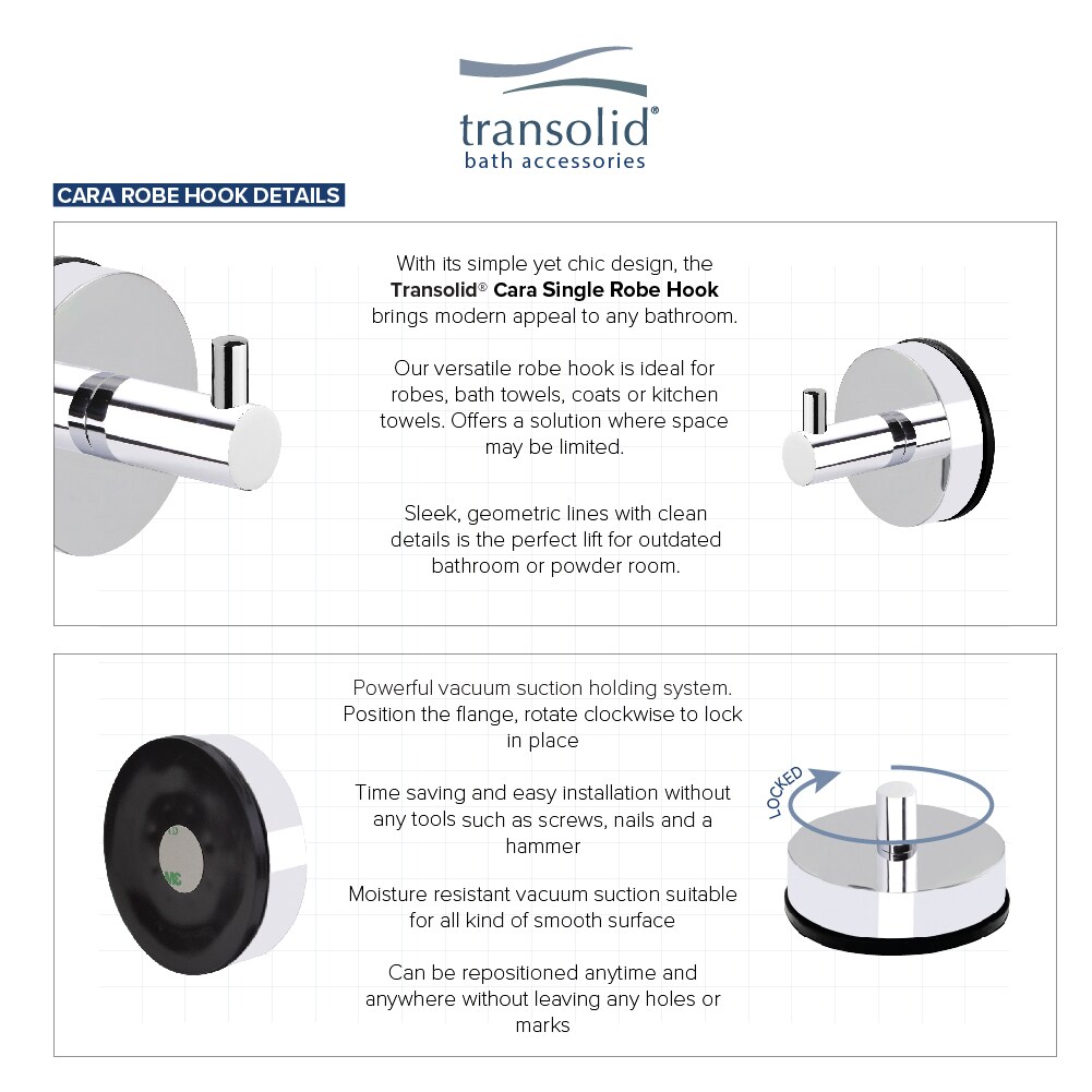 Transolid CRH-PC Robe-Hooks - View #4