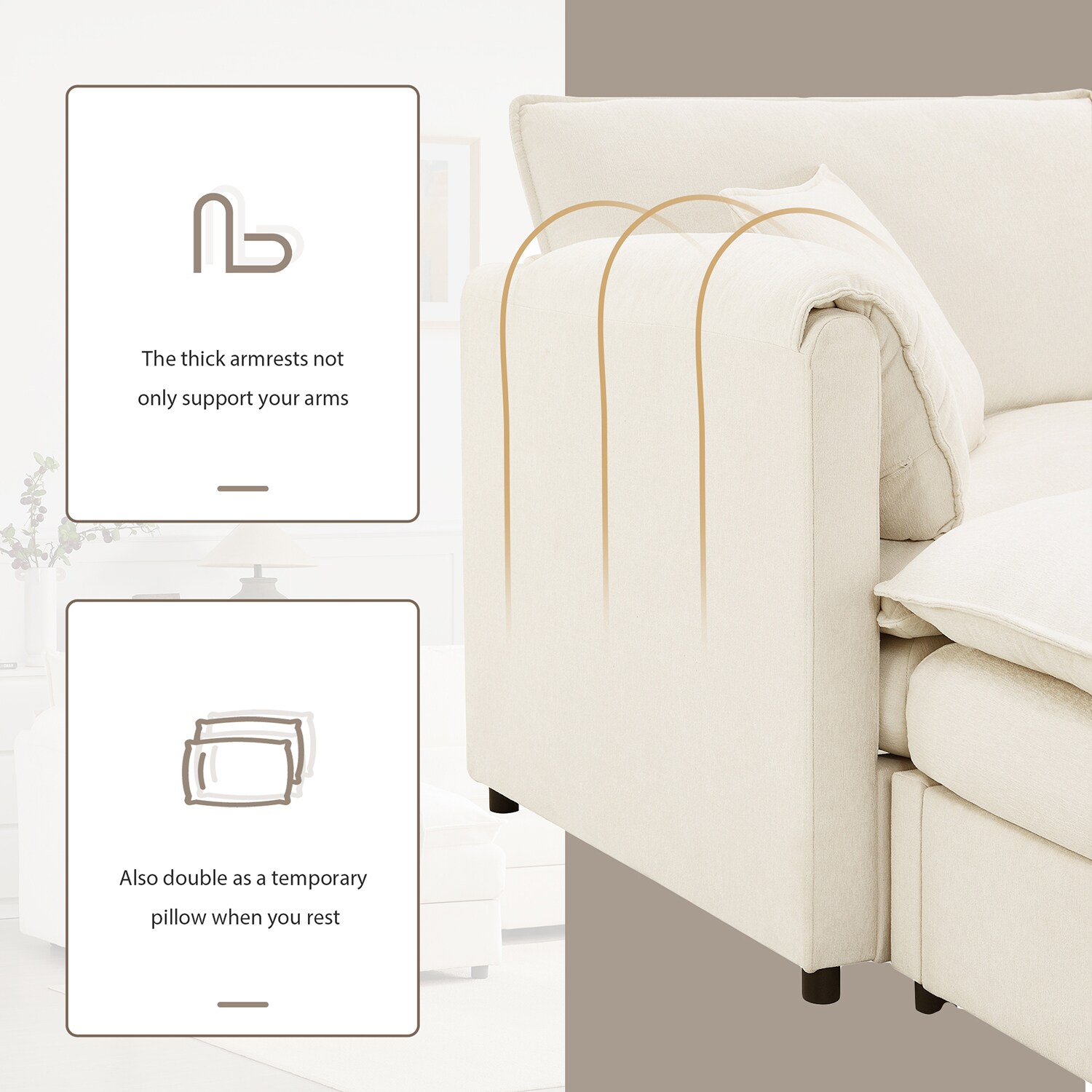 GZMR GZ-GN3893G Sofas-Loveseats - View #6