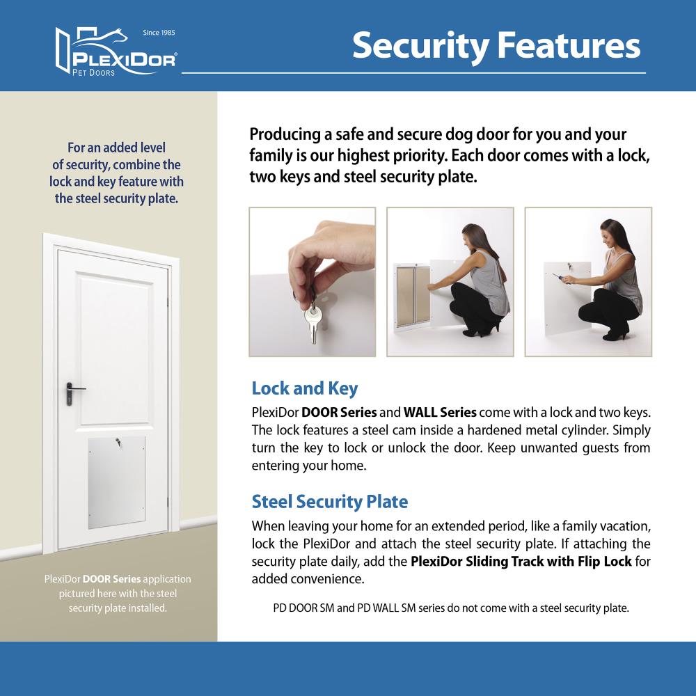PlexiDor PD WALL LG WH Pet-Doors - View #11