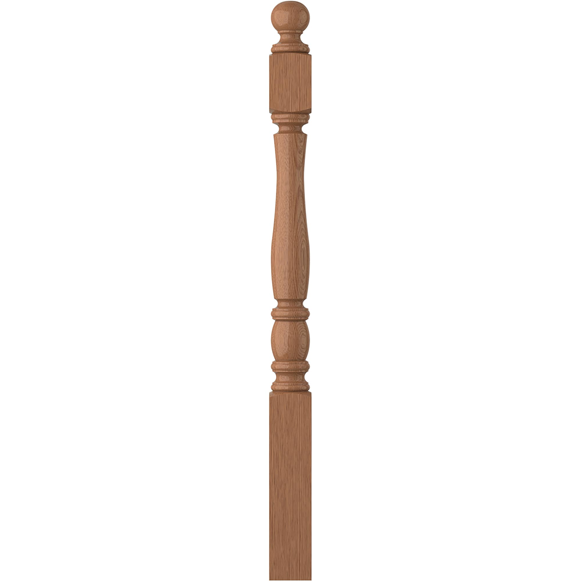 L.J. Smith Stair Systems LJP-3340BT-WO Briarcliffe 3.5-in x 47.75-in Unfinished White oak Starting Stair Newel Post