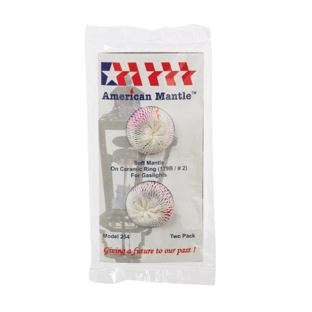 American Mantle  White Soft Inverted No. 2 Gaslight Mantles Pack of 2