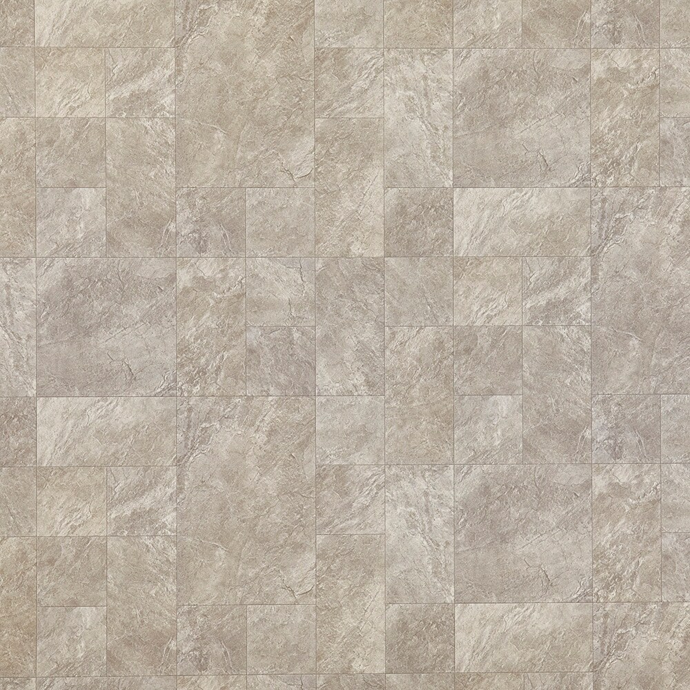 Style Selections Wexford Slate Gray Stone Look 9.84-mil x 12-ft W Waterproof Cut-to-length Vinyl Sheet Flooring