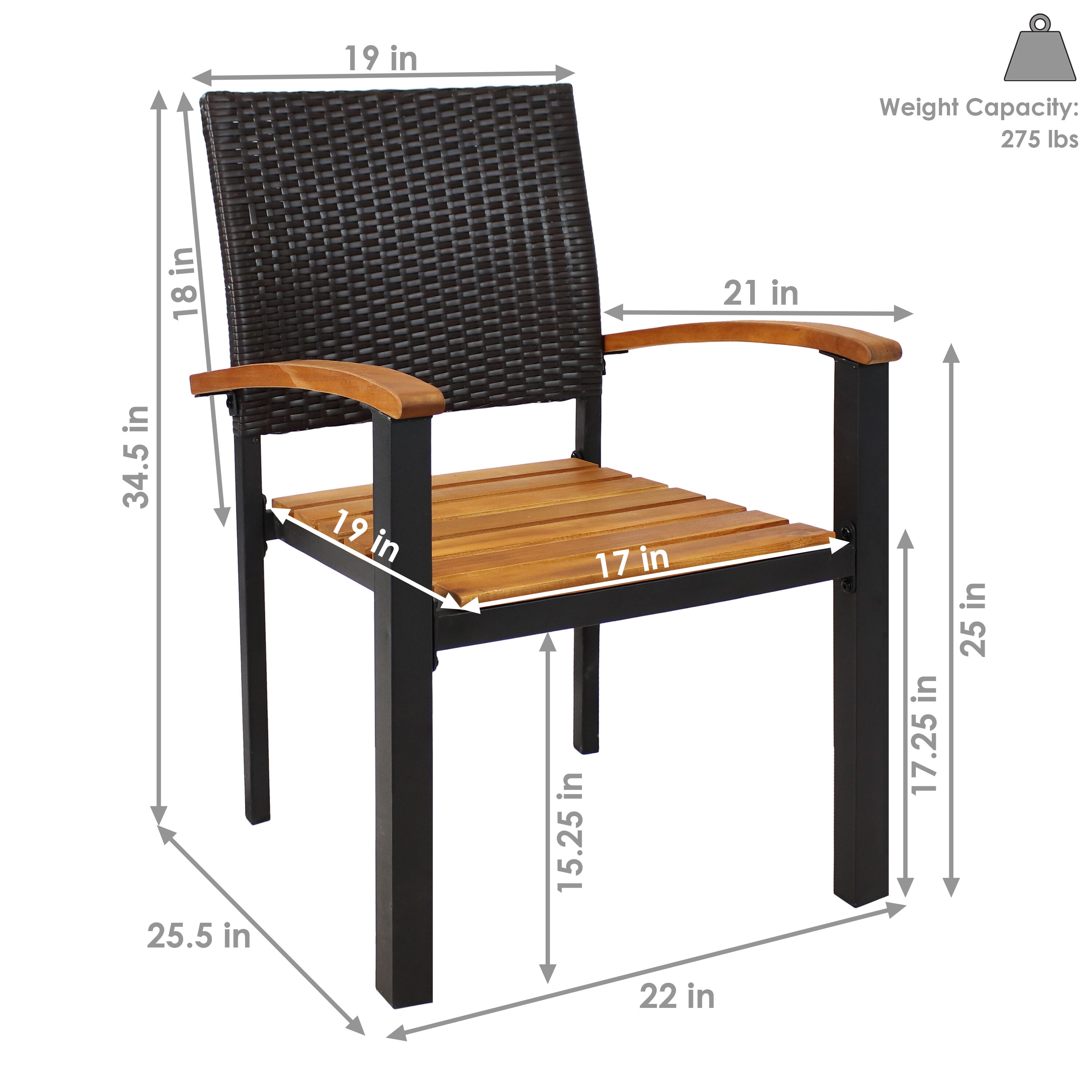 Sunnydaze Decor GF-307 Patio-Chairs - View #6