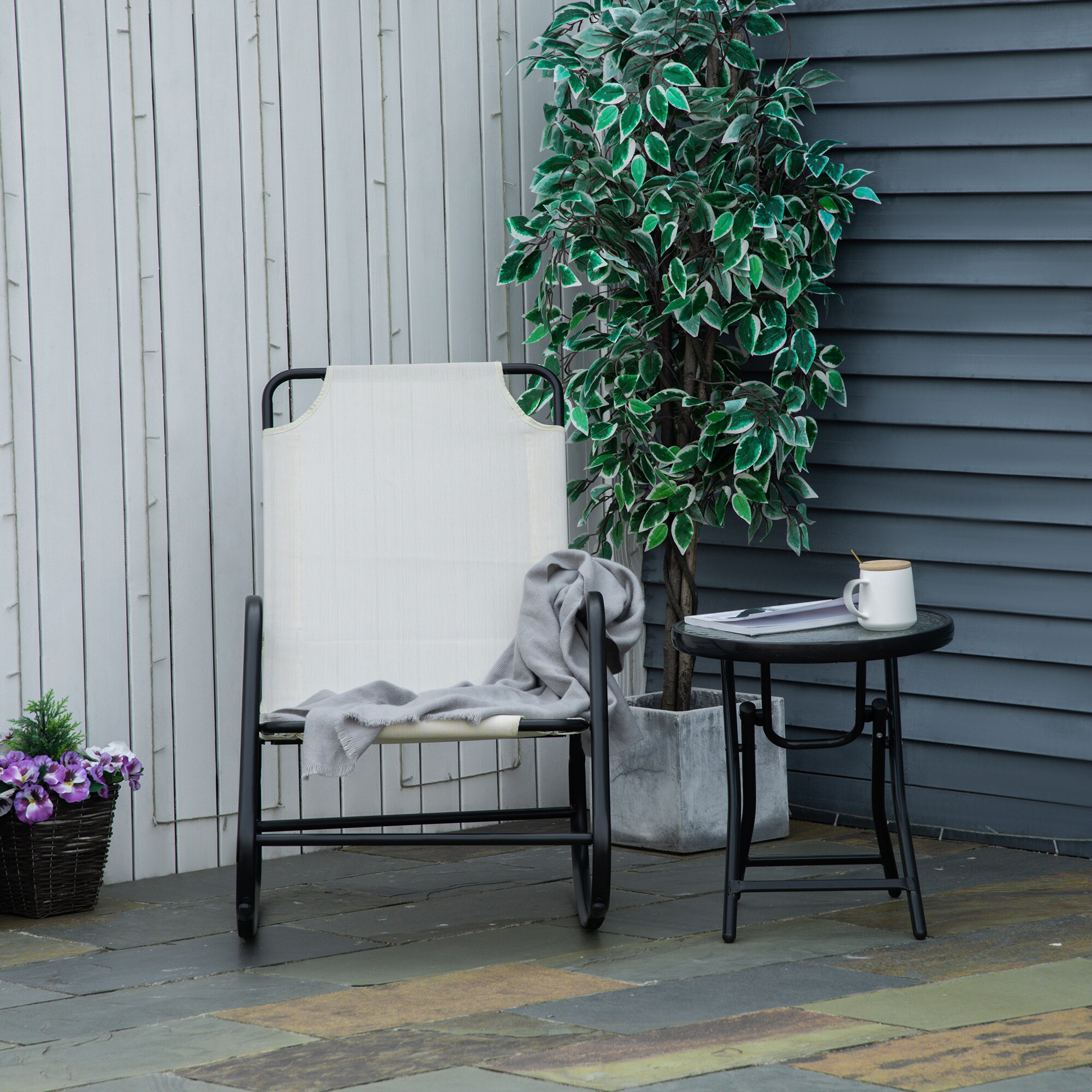 Outsunny 84B-682WT Patio-Chairs - View #4