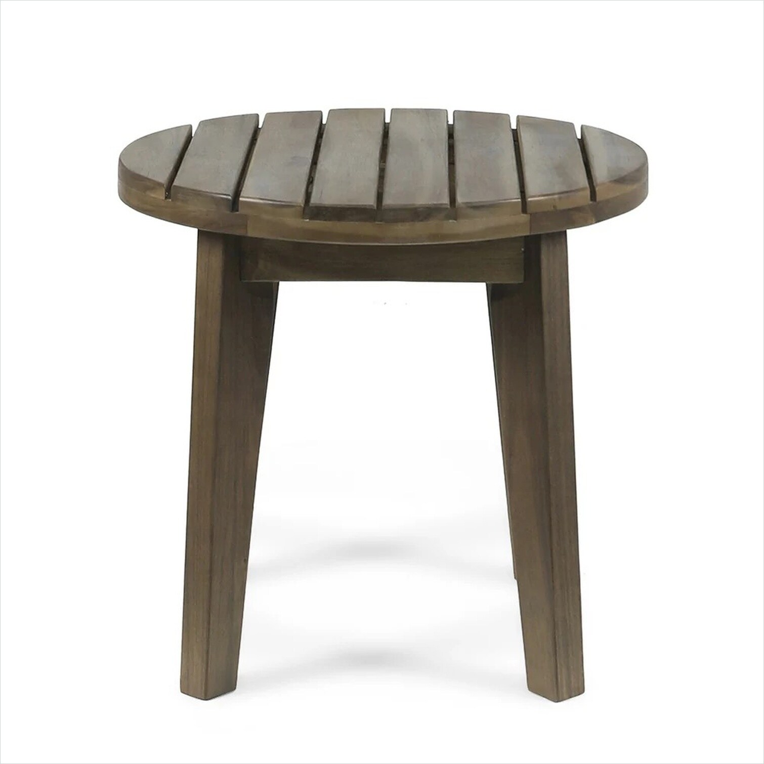 SUNCREAT Deep Black Rope Acacia Wood 3-Piece Patio Seating Set for ...