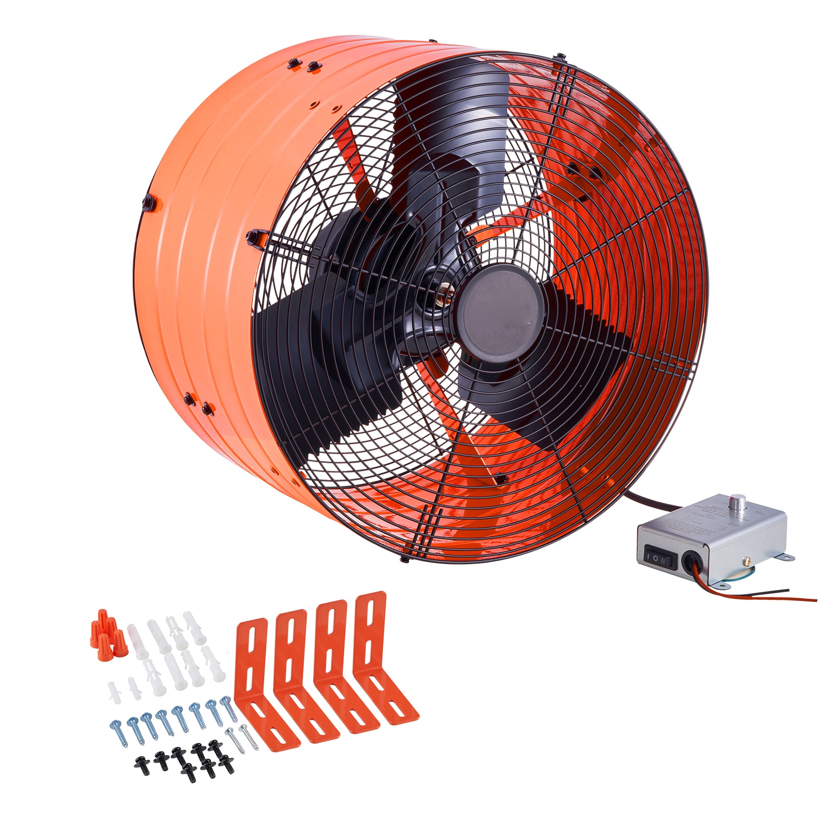 Tinyhomie 16 Inch Gable Mount Fan 2940 CFM Attic Exhaust Fan with Adjustable Thermostat