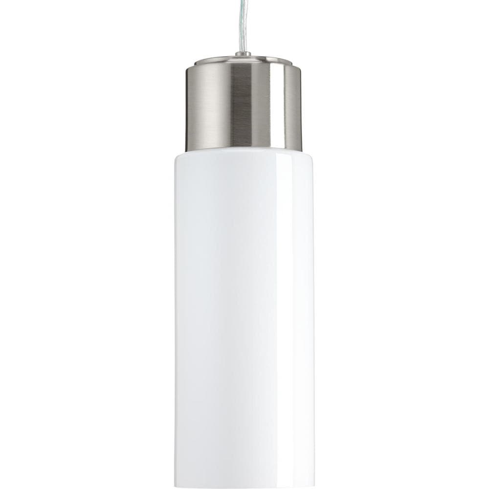 Progress Lighting P500065-009-30 Neat LED Brushed Nickel Coastal Dome Integrated LED Mini Hanging Pendant light