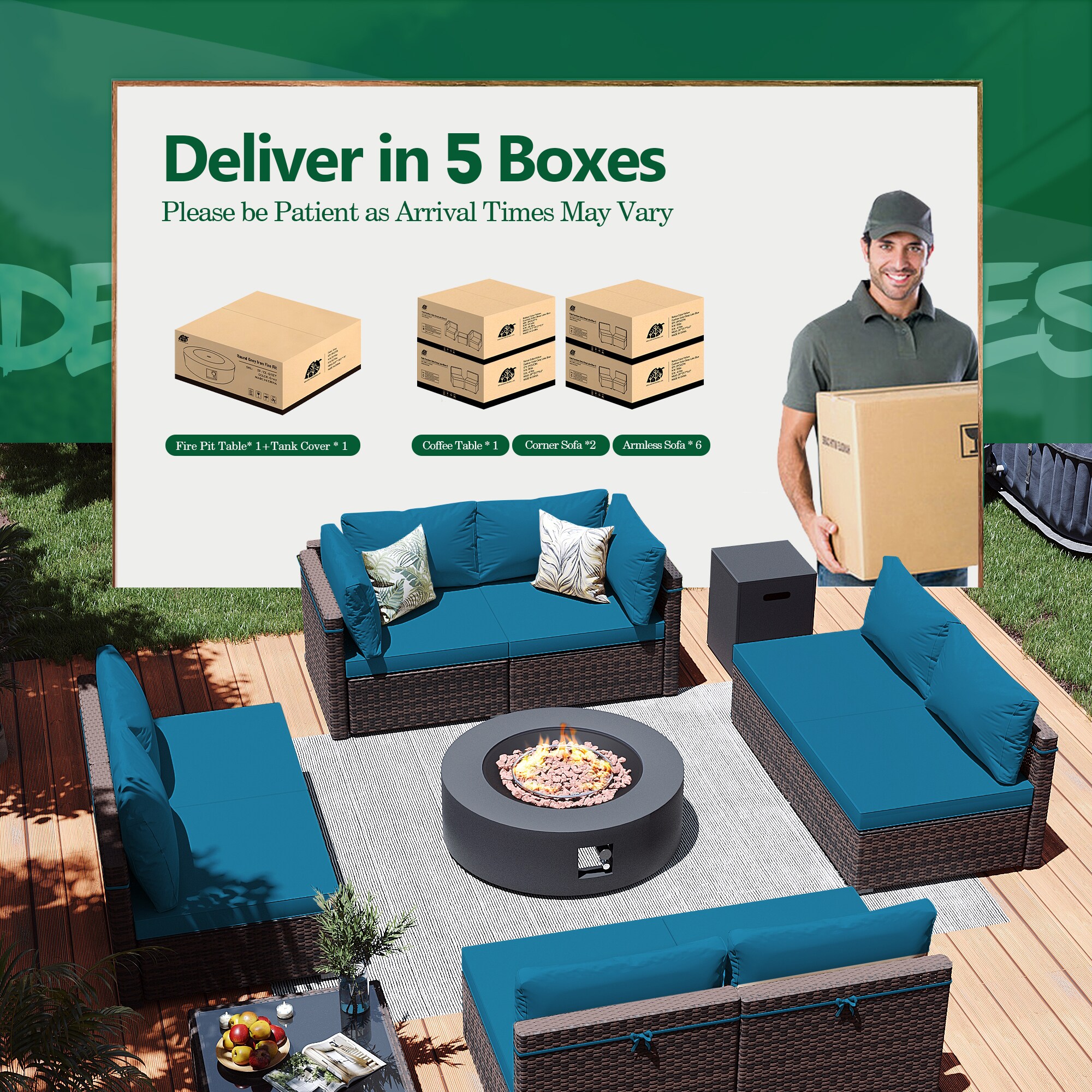 Patio Watcher LS-RT9-KD42DK-B5 Patio-Conversation-Sets - View #8