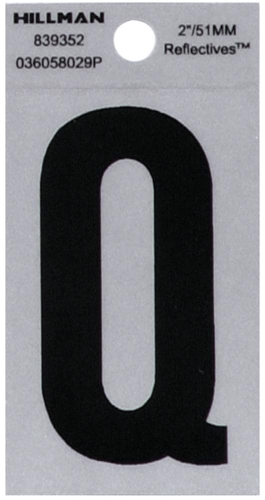 Hillman Sign Center 045899358290 Reflective Black