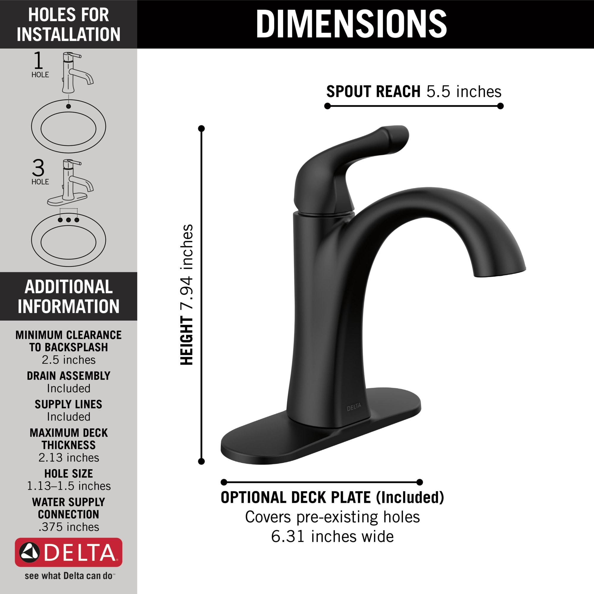 Delta Arvo Champagne Bronze Single Hole 1-handle WaterSense Bathroom Sink  Faucet with Drain and Deck Plate (4.9375-in)