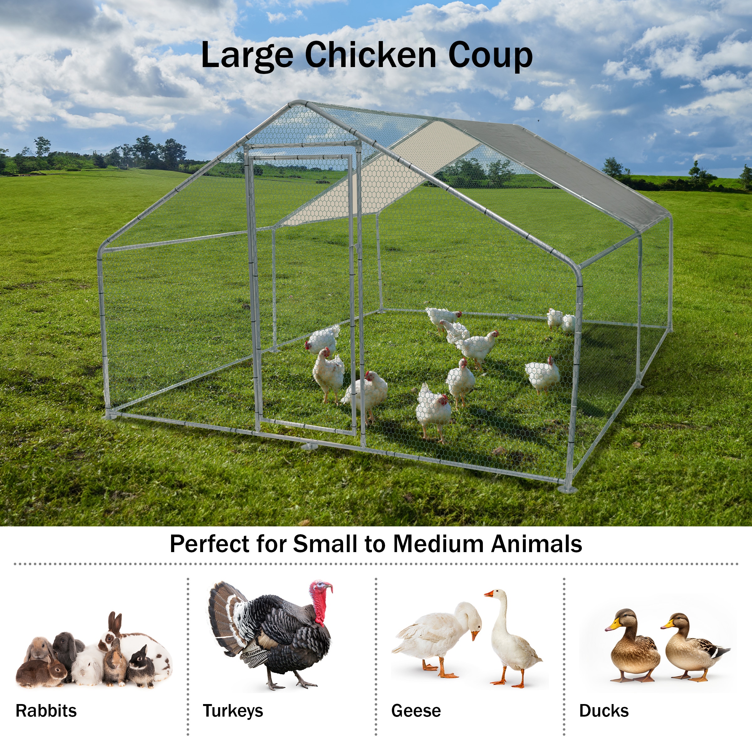 Pure Garden 50-LG1410 Chicken-Coops-Rabbit-Hutches - View #18
