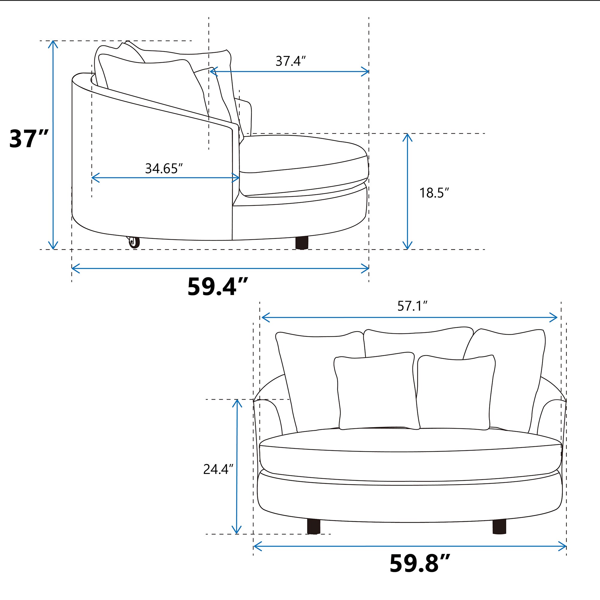 Hrinhom HC-W1104-BEIGE chairs - View #11