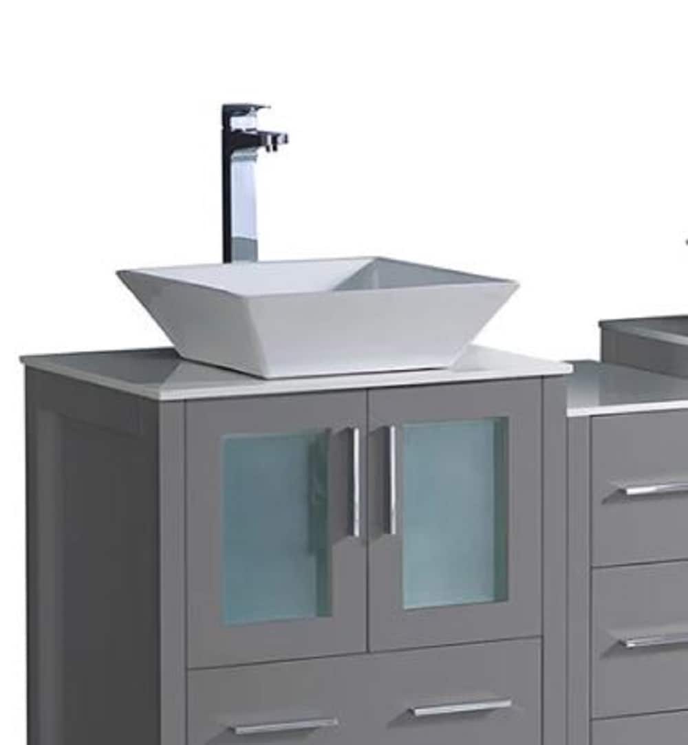 Fresca FCB62-241224GR-CWH-V Bath-Vanity-Combo - View #6