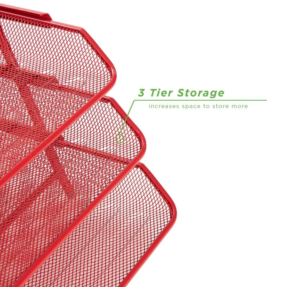 Mind Reader 3TPAPER-RED Desktop-Organizers - View #5