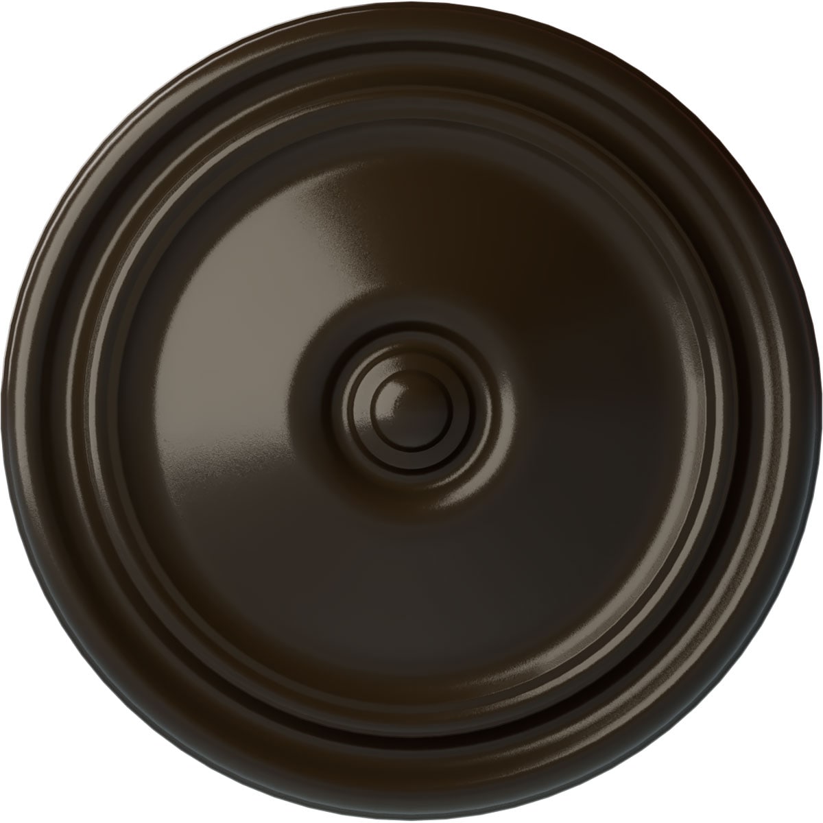 Ekena Millwork CM12RESHF Reece 12-in W x 12-in L Painted Stone Hearth Polyurethane Whole Ceiling Medallion