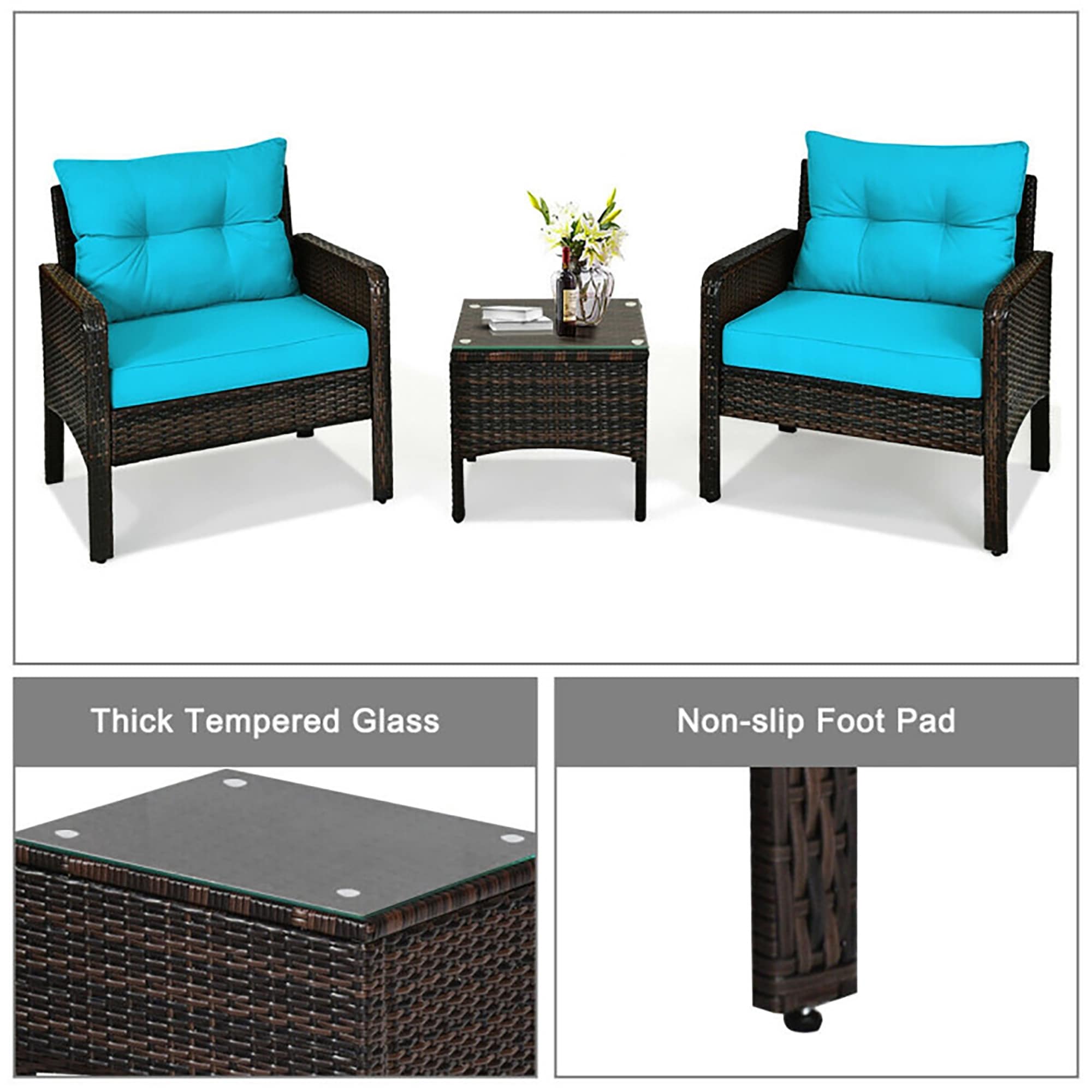 CASAINC CEW-HZ012BLDB13 Patio-Conversation-Sets - View #6