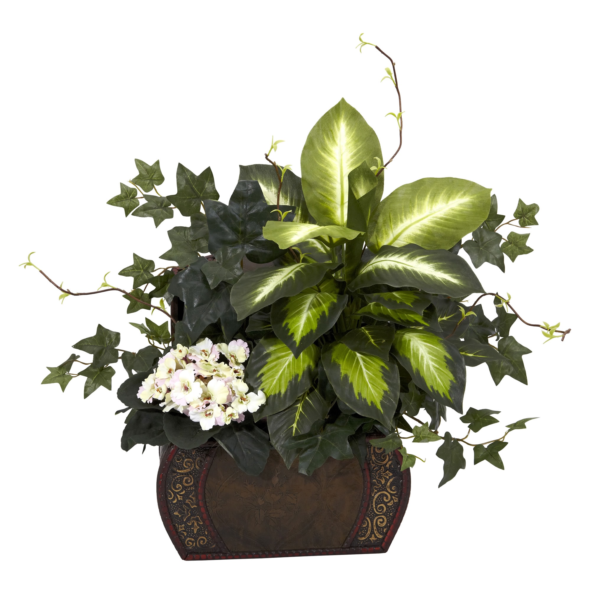 Nearly Natural 20 In Green Indoor Silk Artificial Plant At Lowes Com   05114030 