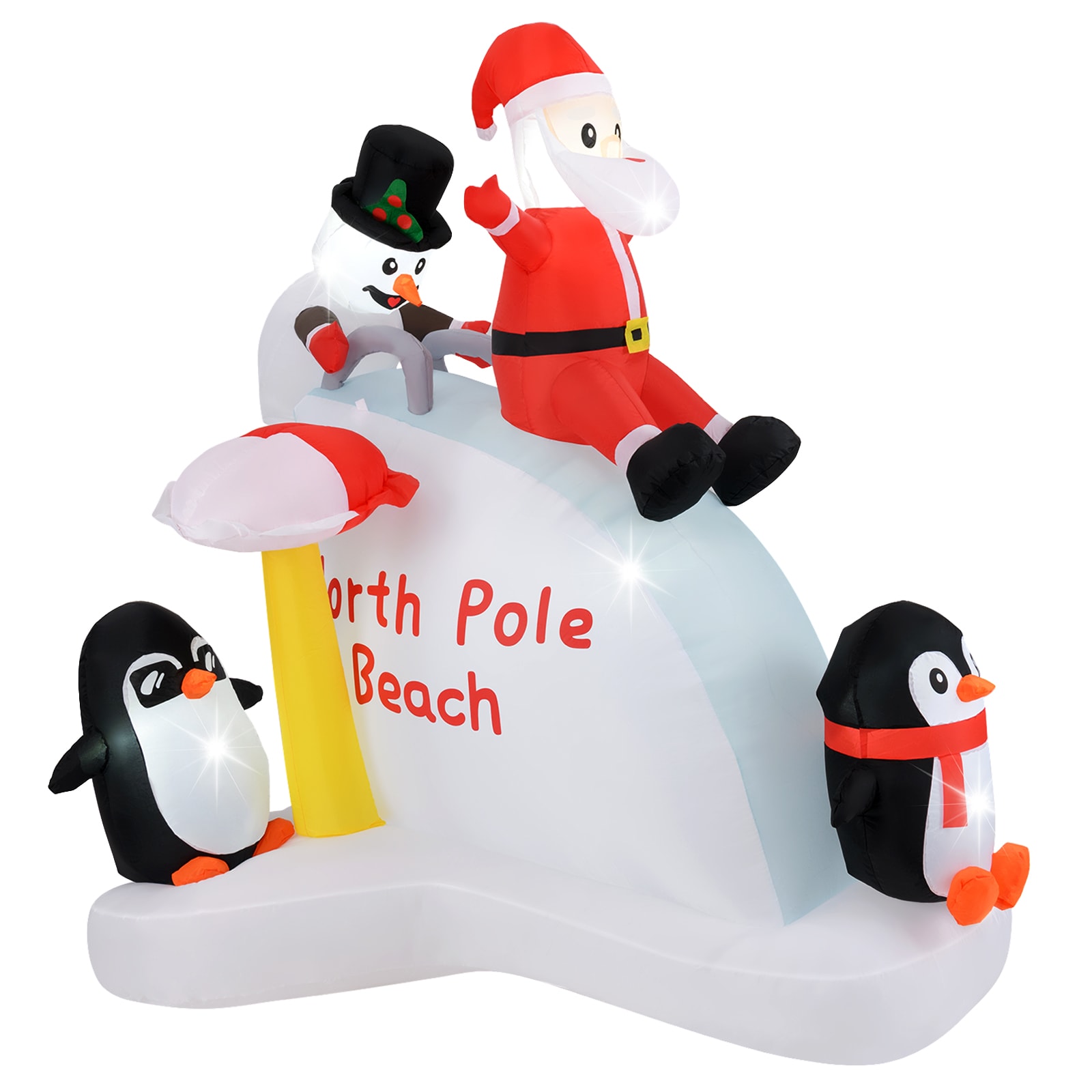 WELLFOR HYG24008US 6-Feet Lighted Santa Christmas Inflatable